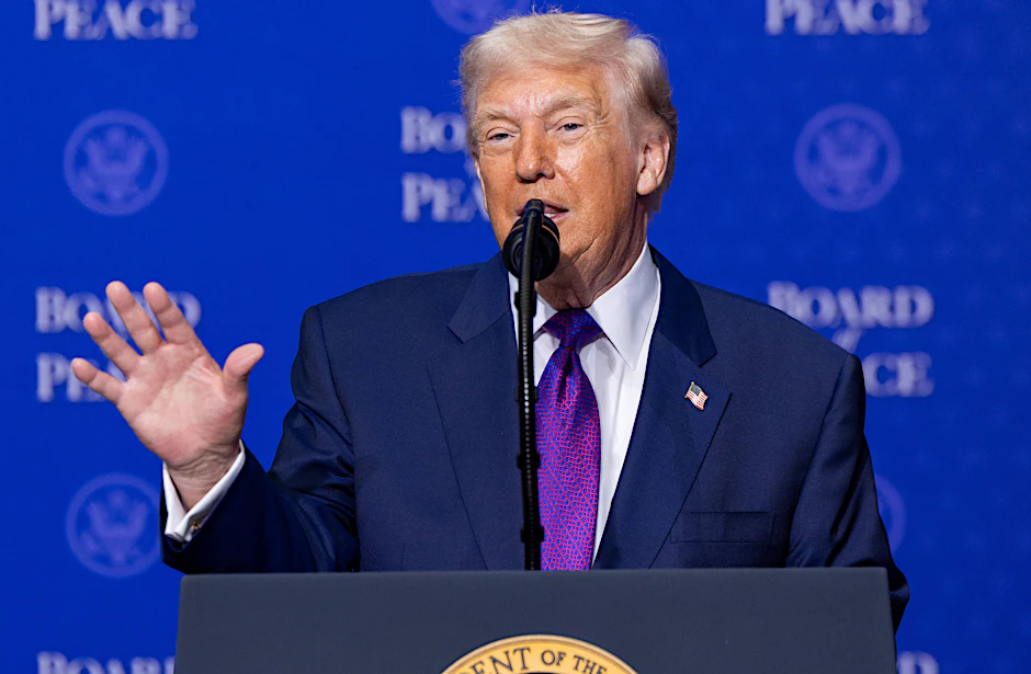 US-Präsident Donald Trump bei der Auftaktsitzung des Friedensrates