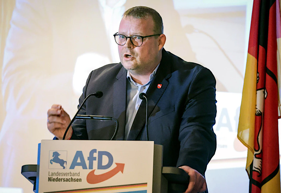 Ansgar Schledde, Landesvorsitzender der AfD Niedersachsen, sieht sich massiven Vorwürfen ausgesetzt.