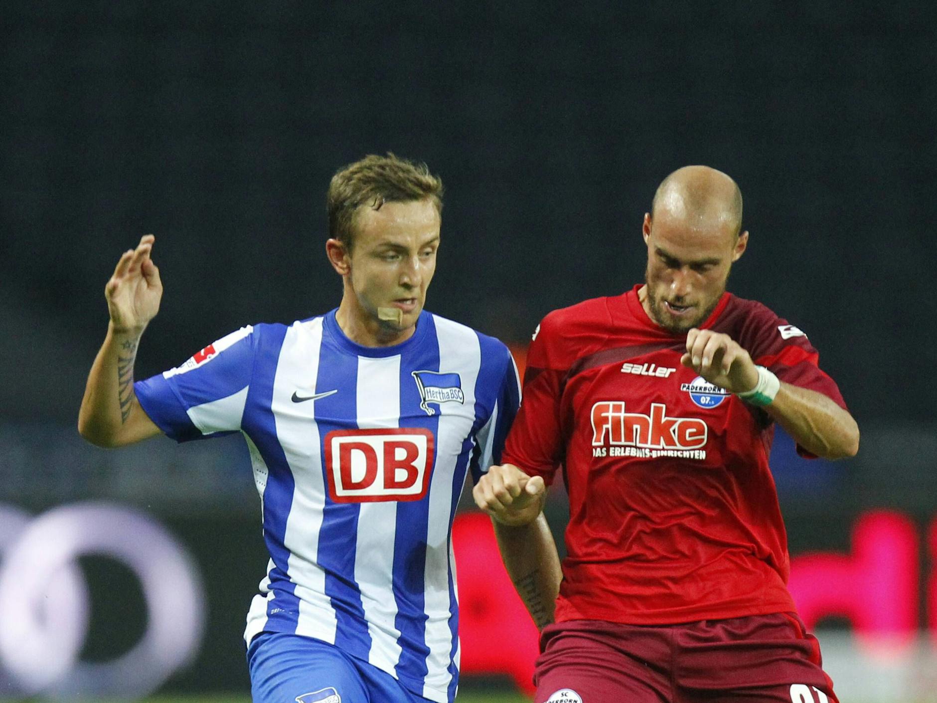 Im August 2012 machte Daniel Beichler sein einziges Spiel für Herthas Profis in der Zweiten Liga gegen Paderborn.