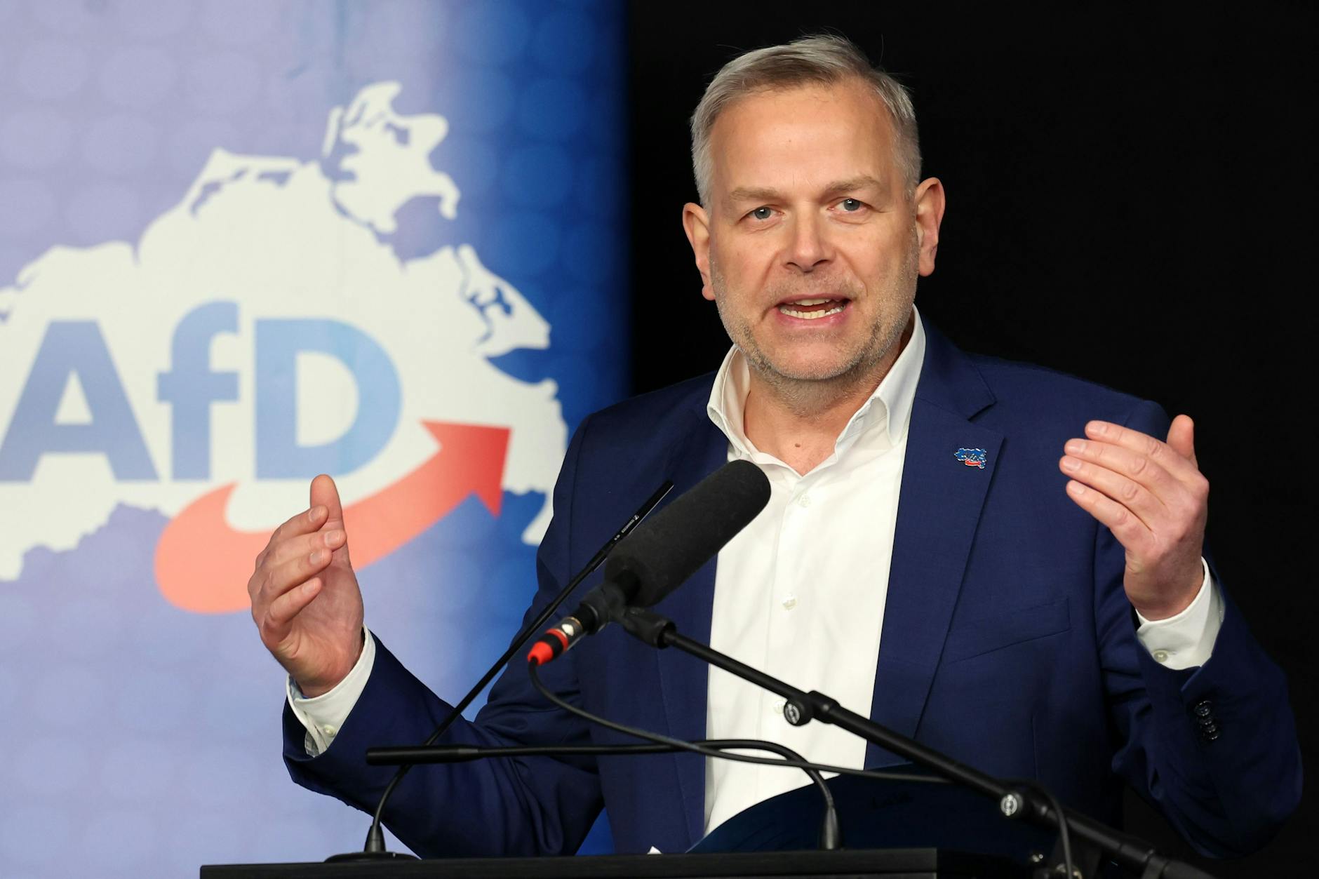 Leif-Erik Holm ist Ministerpräsidentenkandidat der AfD für die Landtagswahl in Mecklenburg-Vorpommern.