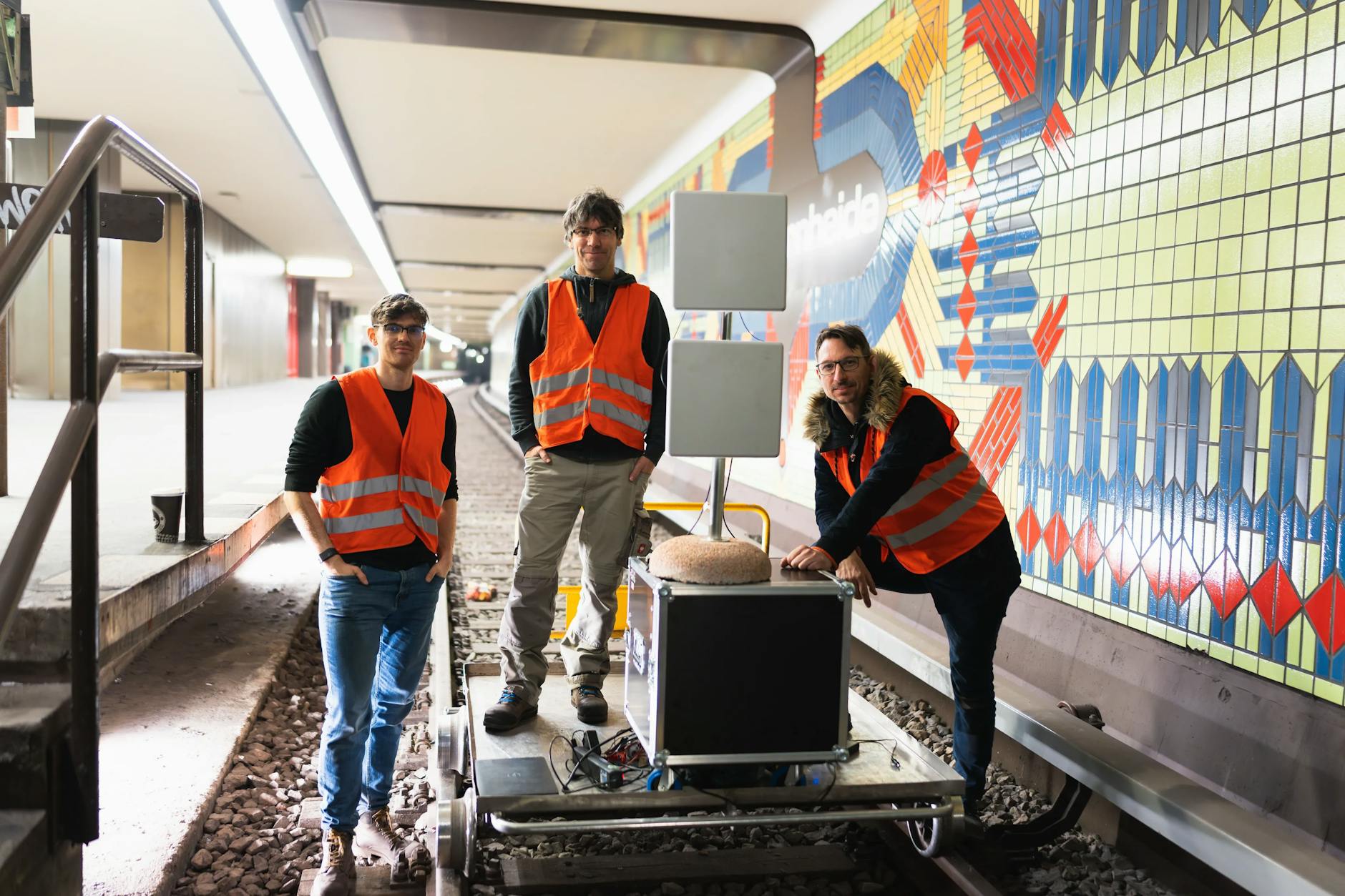 Die neu entwickelte Technologie kann Züge auch tief im Tunnel orten.
