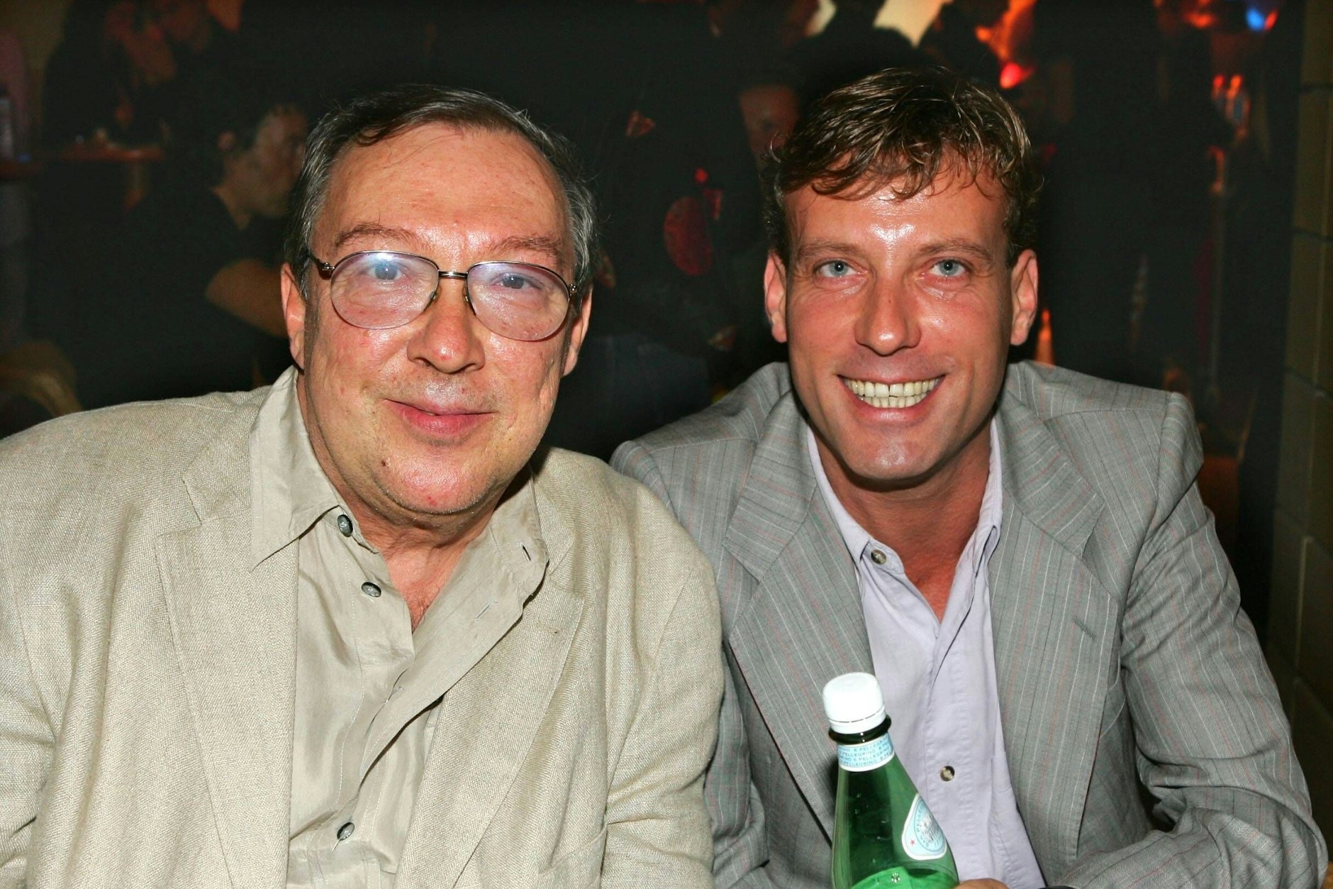 Jaecki Schwarz mit seinem langjährigen Lebenspartner Hagen Henning bei einem gemeinsamen Auftritt in Berlin.