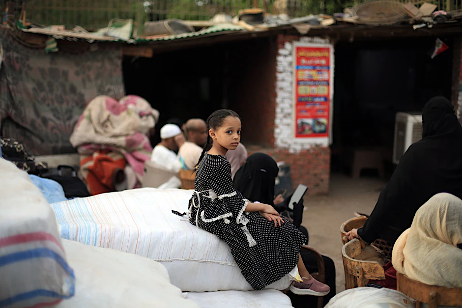 Dieses sudanesische Kind hat es in Sicherheit geschafft – in ein Aufnahmelager in Ägypten.