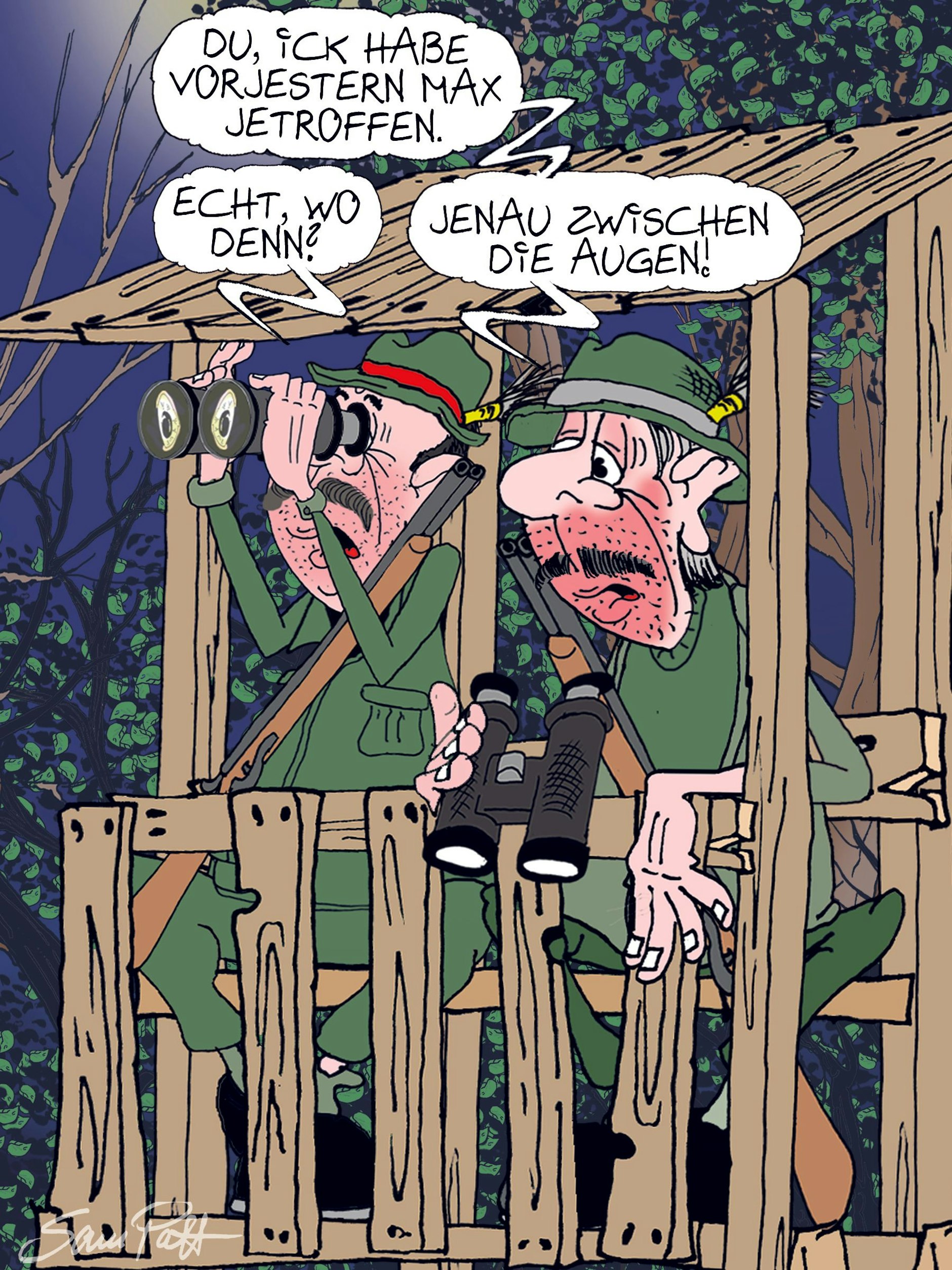 Der Cartoon des Tages überrascht Sie jeden Tag mit einer ganz besonderen Prise Berliner Humor. Dafür zuständig ist unser Zeichner Sam Paff aus Berlin.