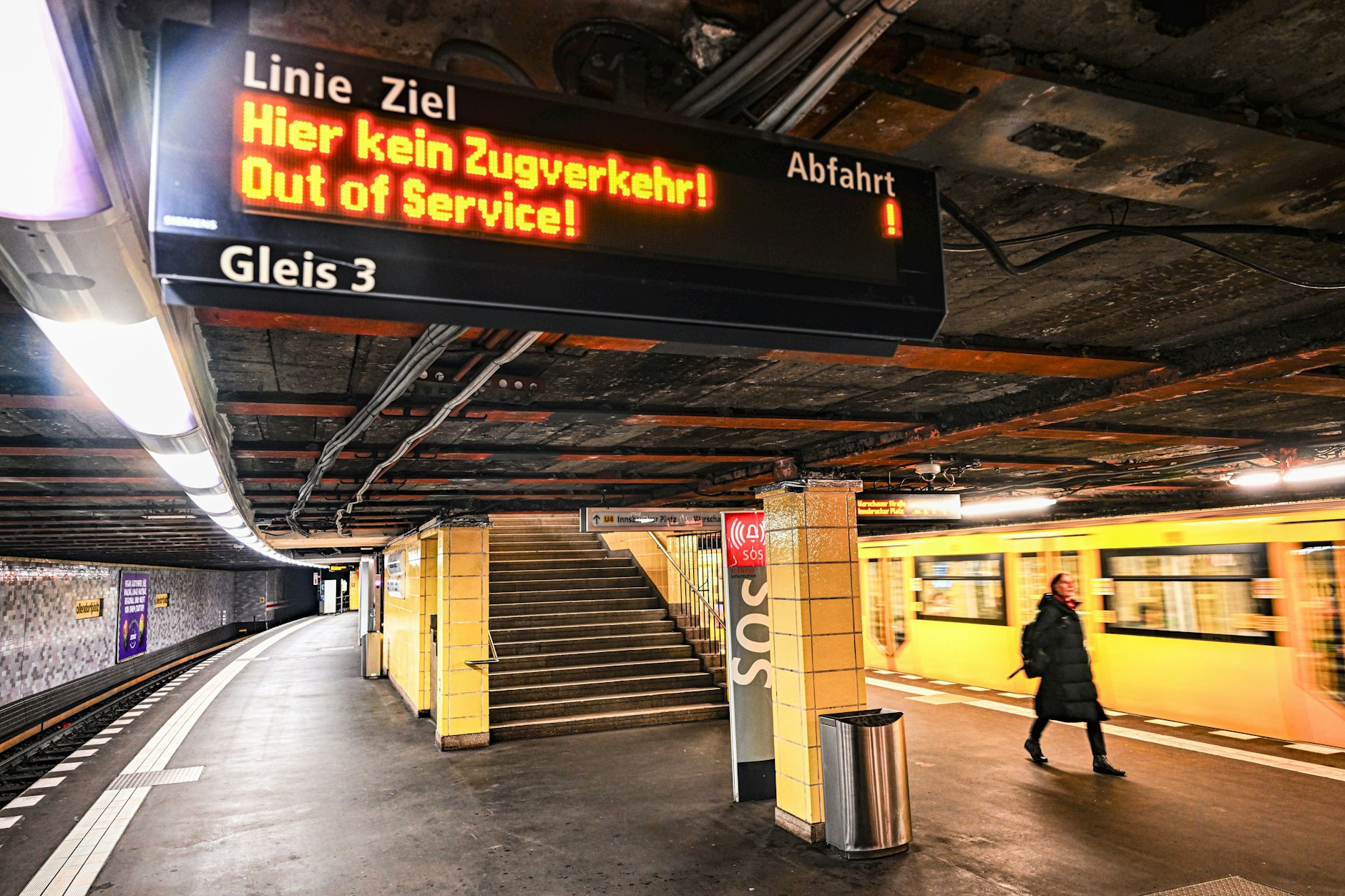 Am U-Bahnhof Nollendorfplatz gibt es umfassende Sanierungsarbeiten.