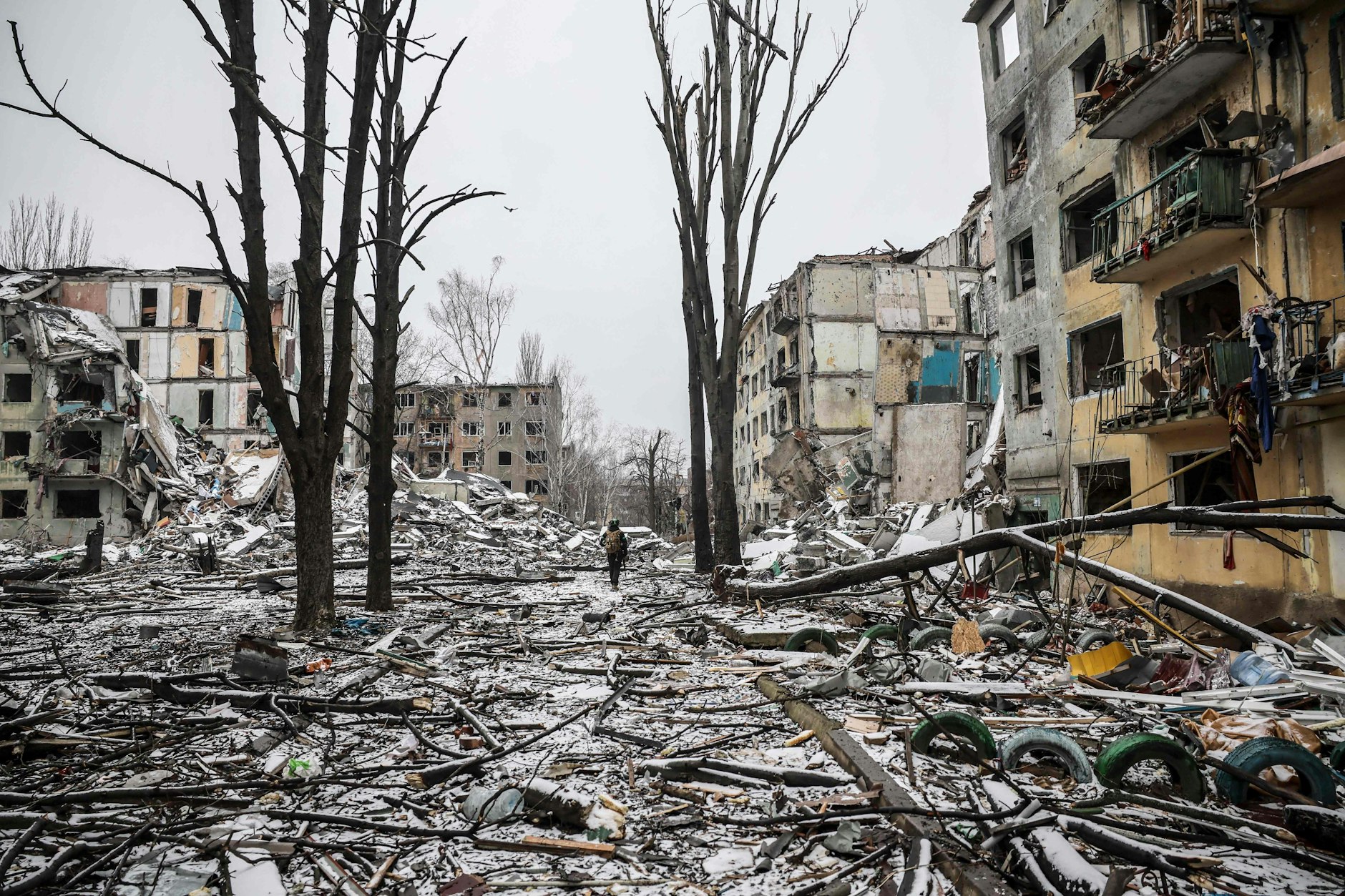 Vier Jahre Krieg haben weite Teile der Ukraine zerstört.