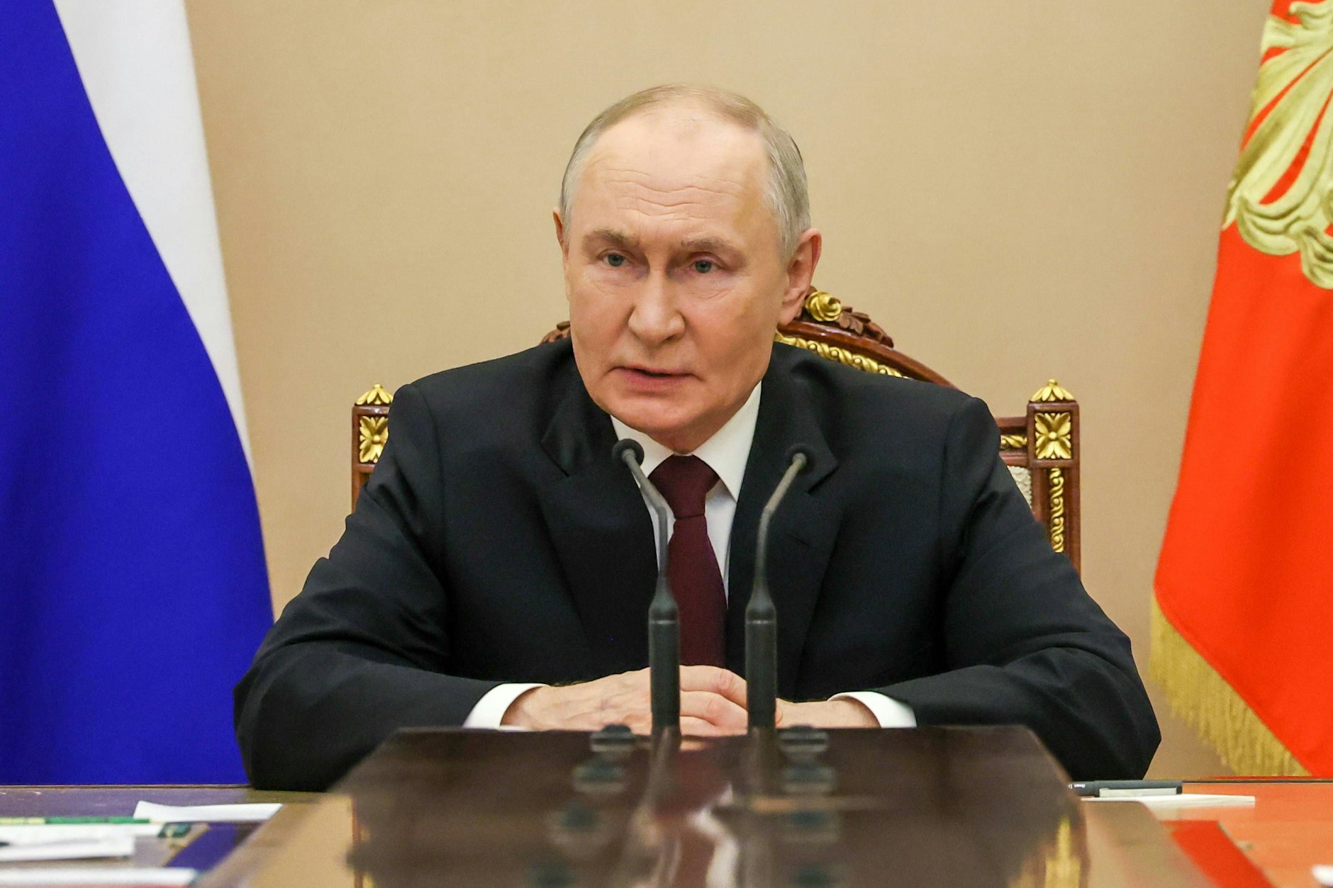 Russlands Präsident Wladimir Putin will Armee und Marine weiter stärken.