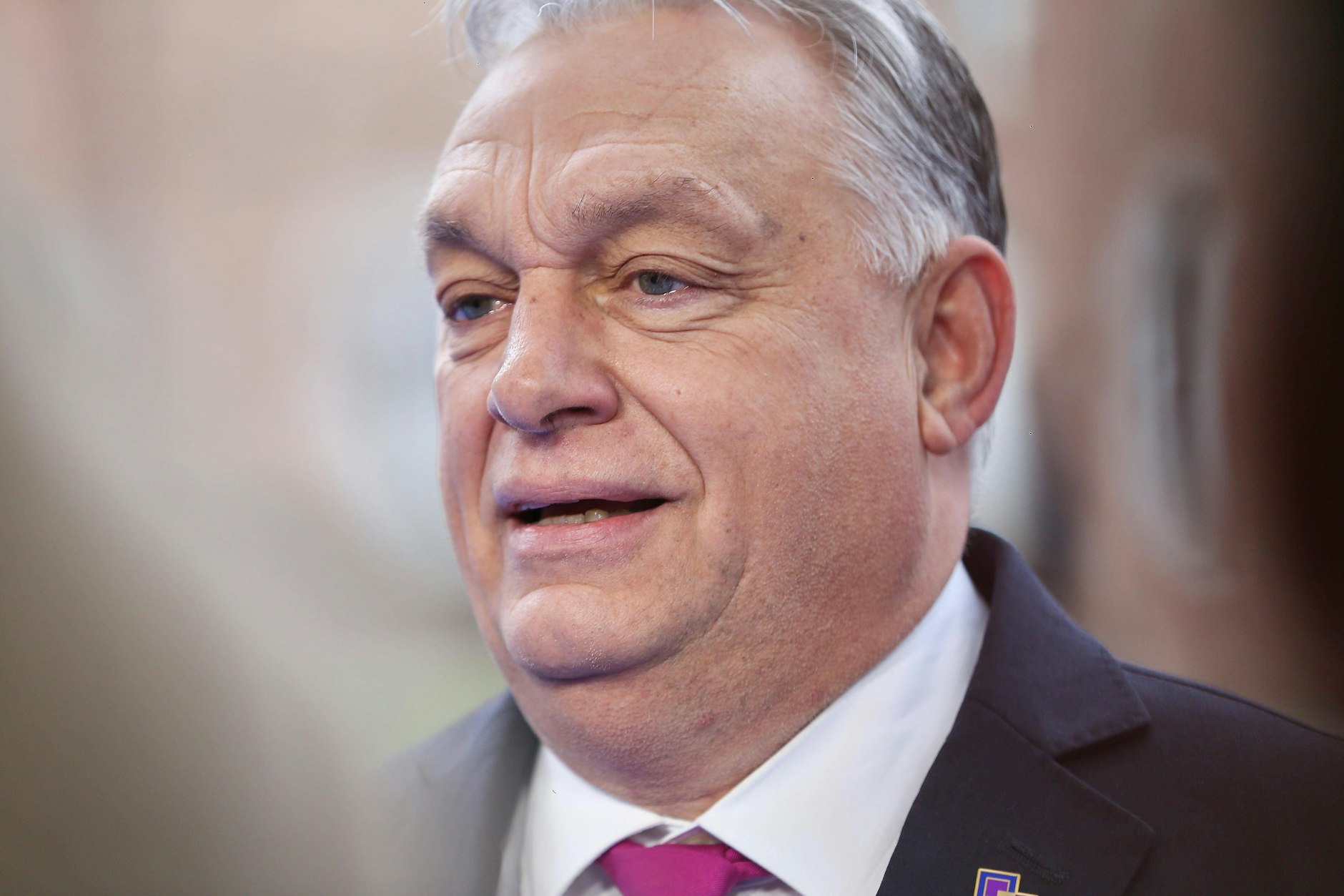 Viktor Orbán beim informellen EU-Rat im Schloss Alden Biesen.