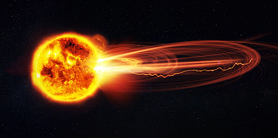 Magnetische Eruption auf der Sonne