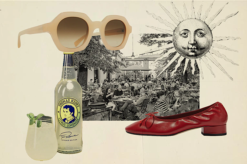Limo trinken, offene Schuhe tragen und dabei draußensitzen - Vorfreude ist die schönste Freude.