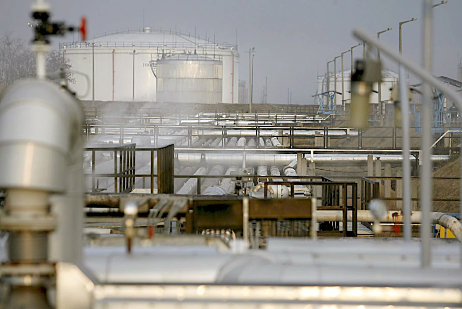 Empfangsstation der Druschba-Ölpipeline, 29 km südlich von Budapest, Ungarn