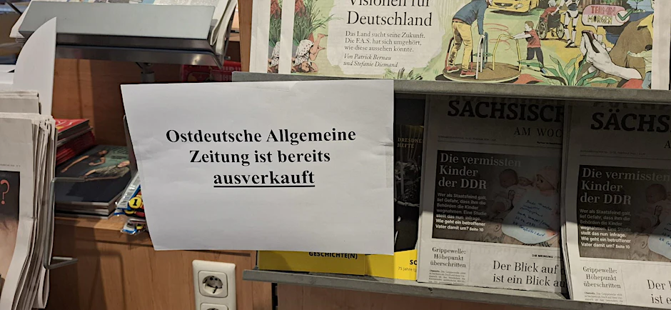Schnell vergriffen: Die Erstauflage der OAZ