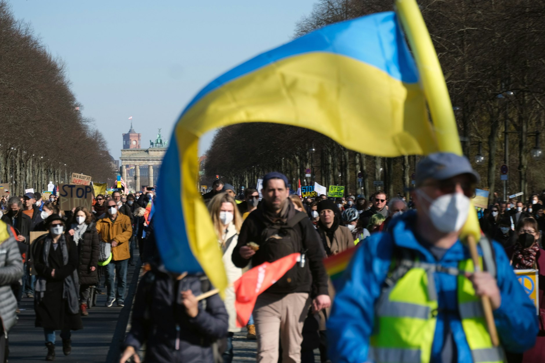 Ukraine-Demo in Berlin wenige Wochen nach Kriegsbeginn im Frühjahr 2022