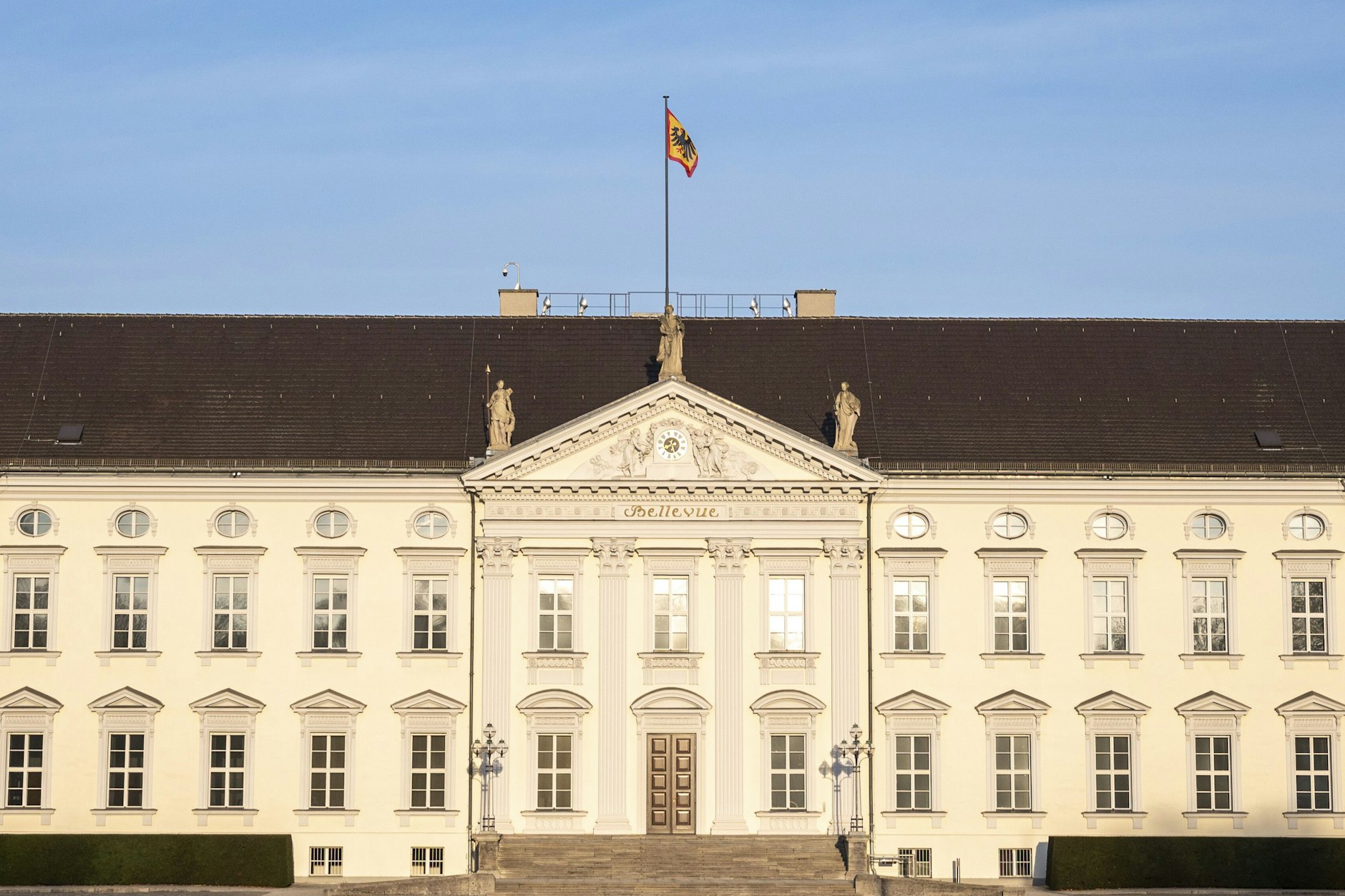 Das Schloss Bellevue, der Sitz des Bundespräsidenten.
