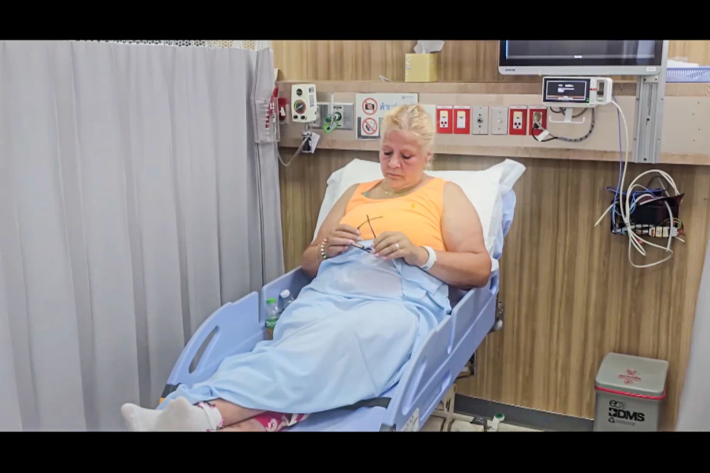 Silvia Wollny im Krankenhaus