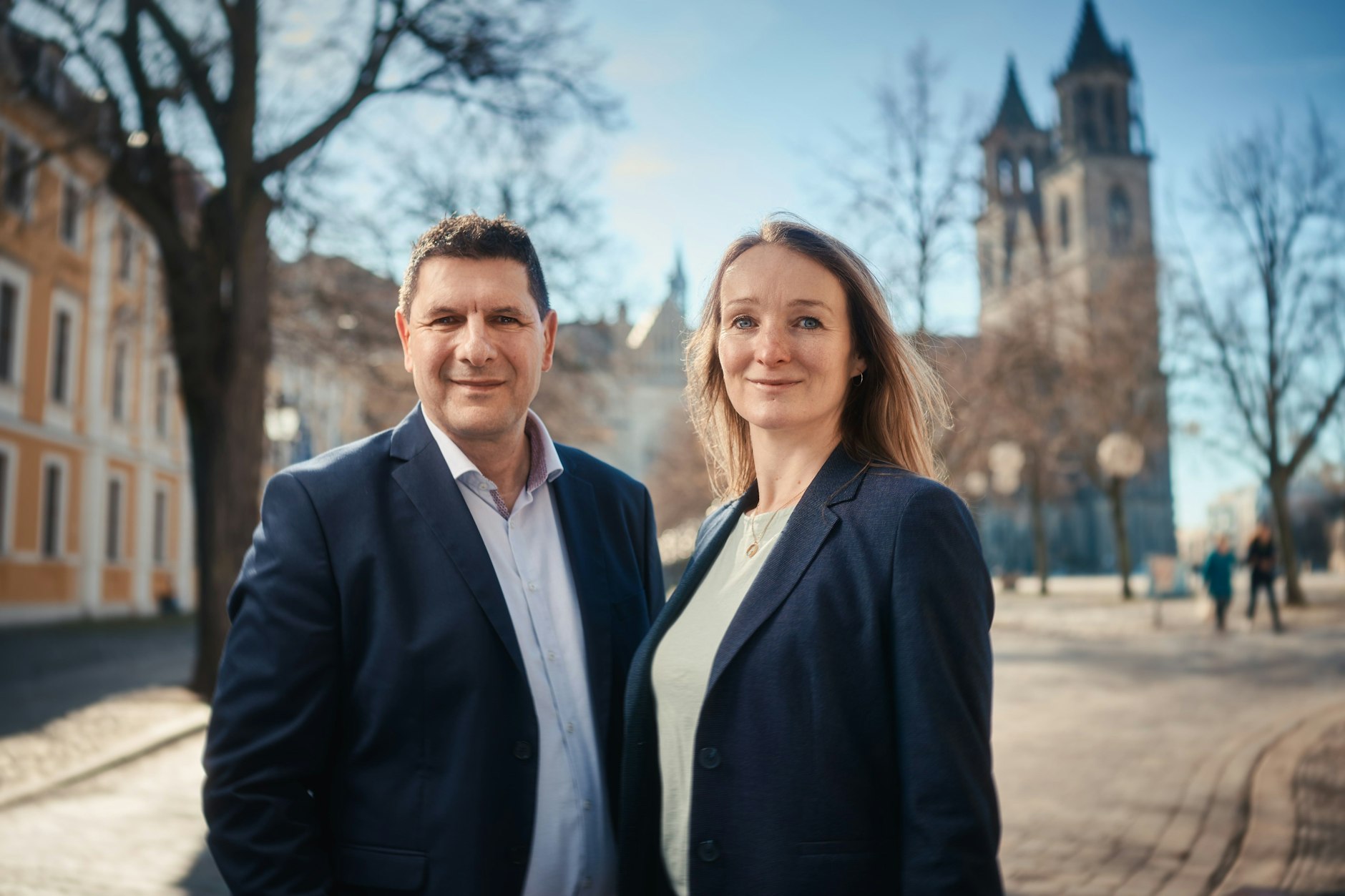 Mit diesen zwei Spitzenkandidaten will das BSW in die Landtagswahl in Sachsen Anhalt ziehen: Thomas Schulze und Claudia Wittig.