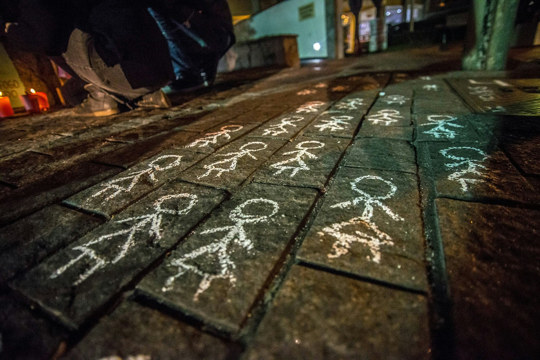 Protestaktion in Sao Paulo im Jahr 2017 gegen Femizide