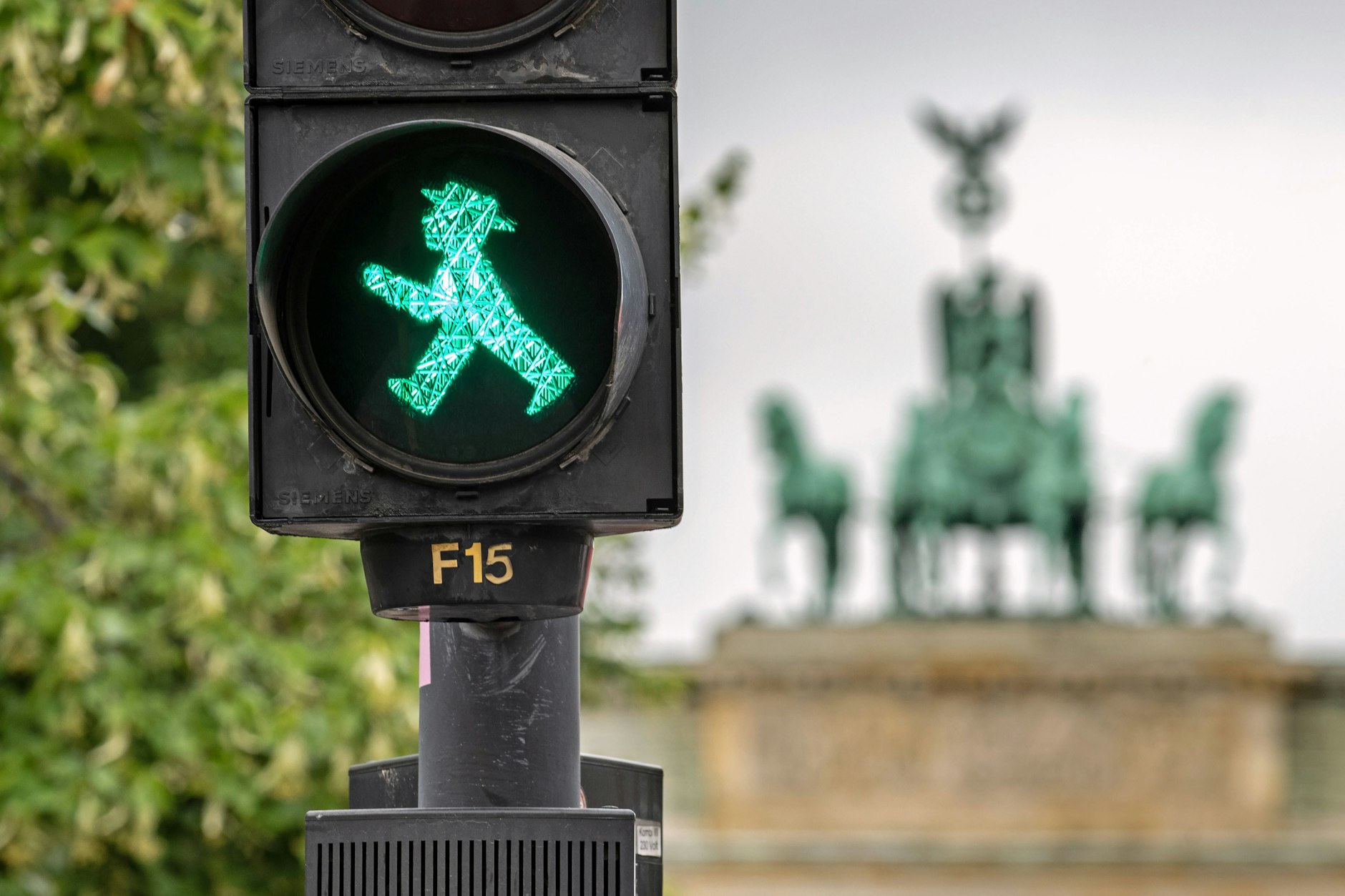 Ampelmännchen vor dem Brandenburger Tor