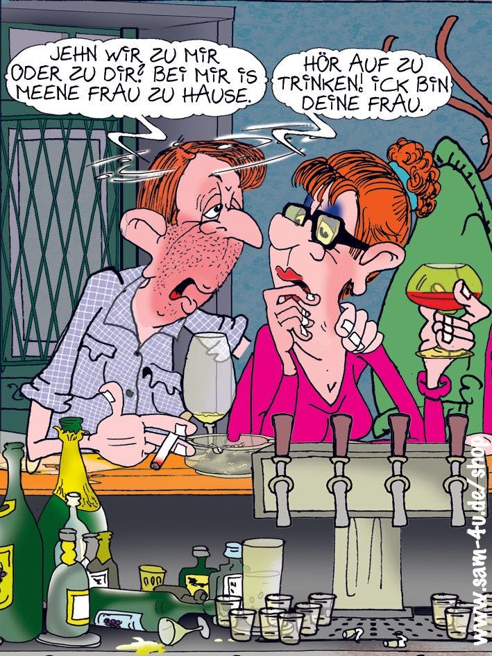 Jeden Tag präsentiert unser Zeichner Sam Paff aus Berlin den Cartoon des Tages. Seine kleinen Kunstwerke begeistern mit Charme, Witz und einem unverwechselbaren Berliner Augenzwinkern.