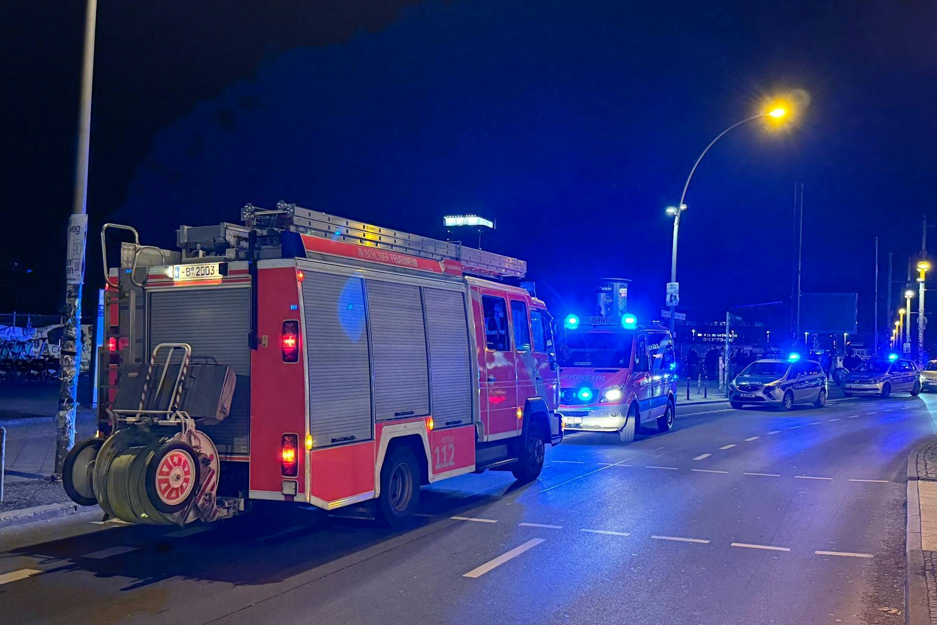 Feuerwehr und Polizei waren im Großeinsatz.