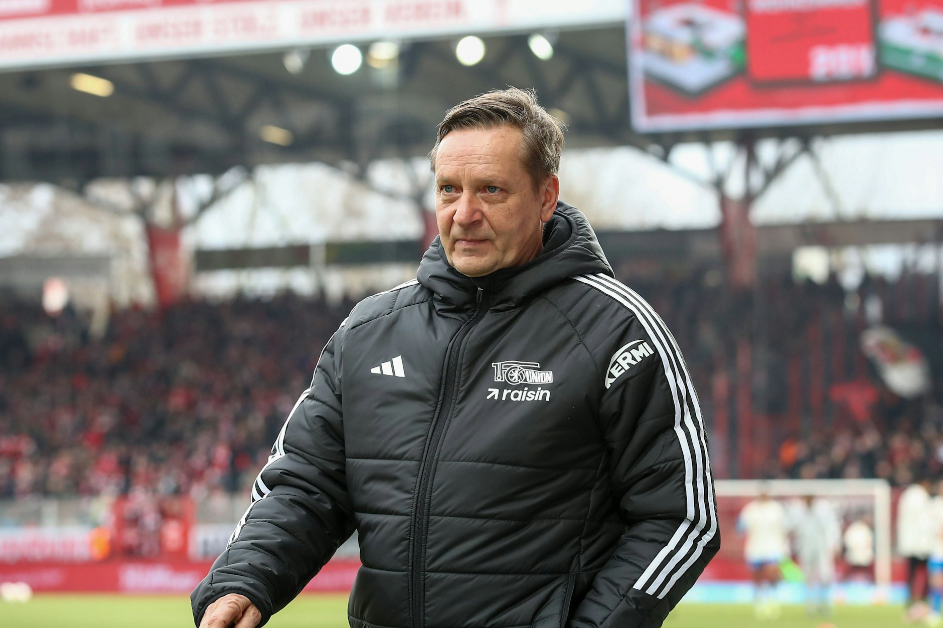 Horst Heldt, Manager und Kaderplaner des 1. FC Union Berlin, sucht für die neue Saison einen echten Torjäger.