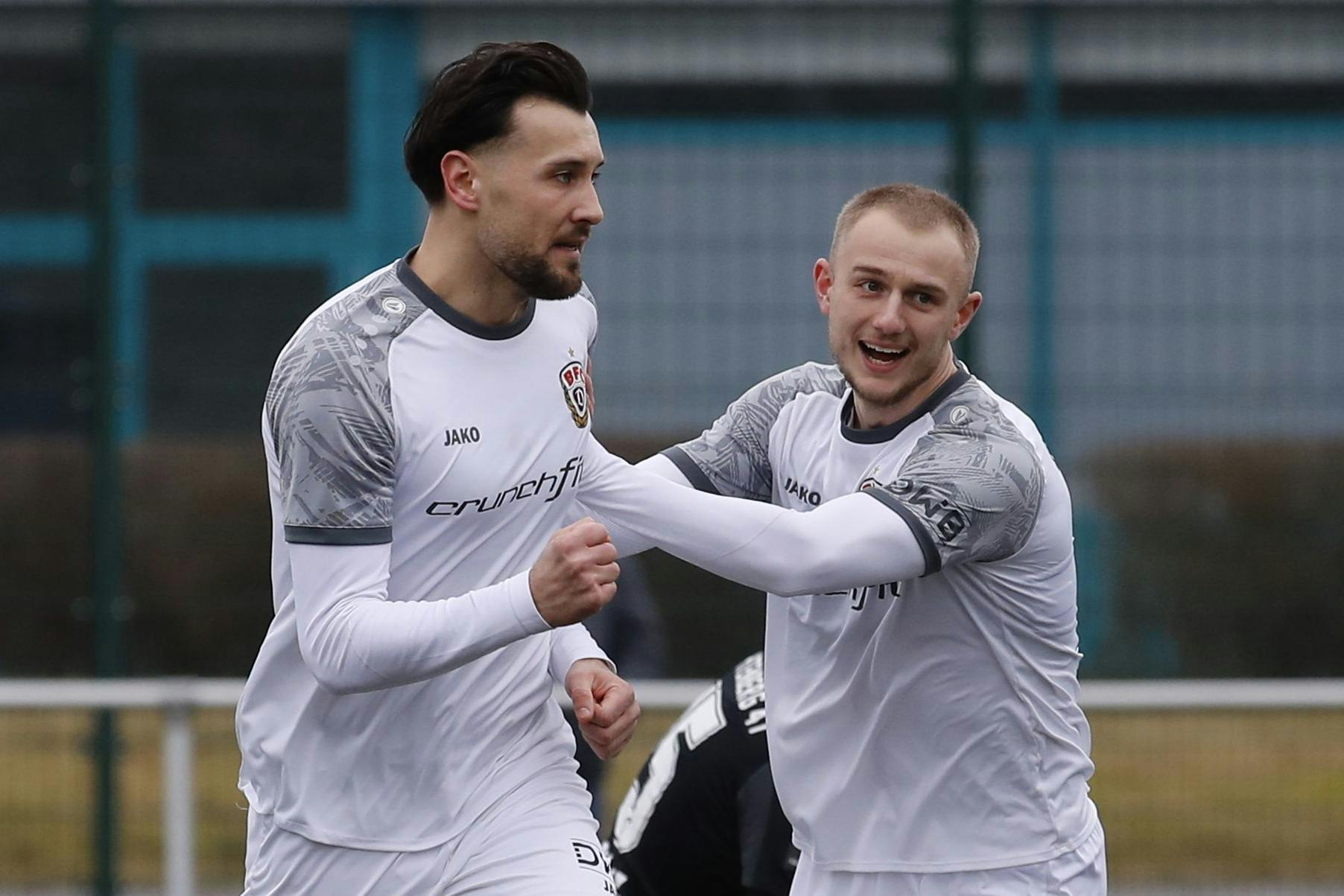 Rufat Dadashov (l.) und Willi Reincke trafen für den BFC Dynamo gegen Lichtenberg 47,