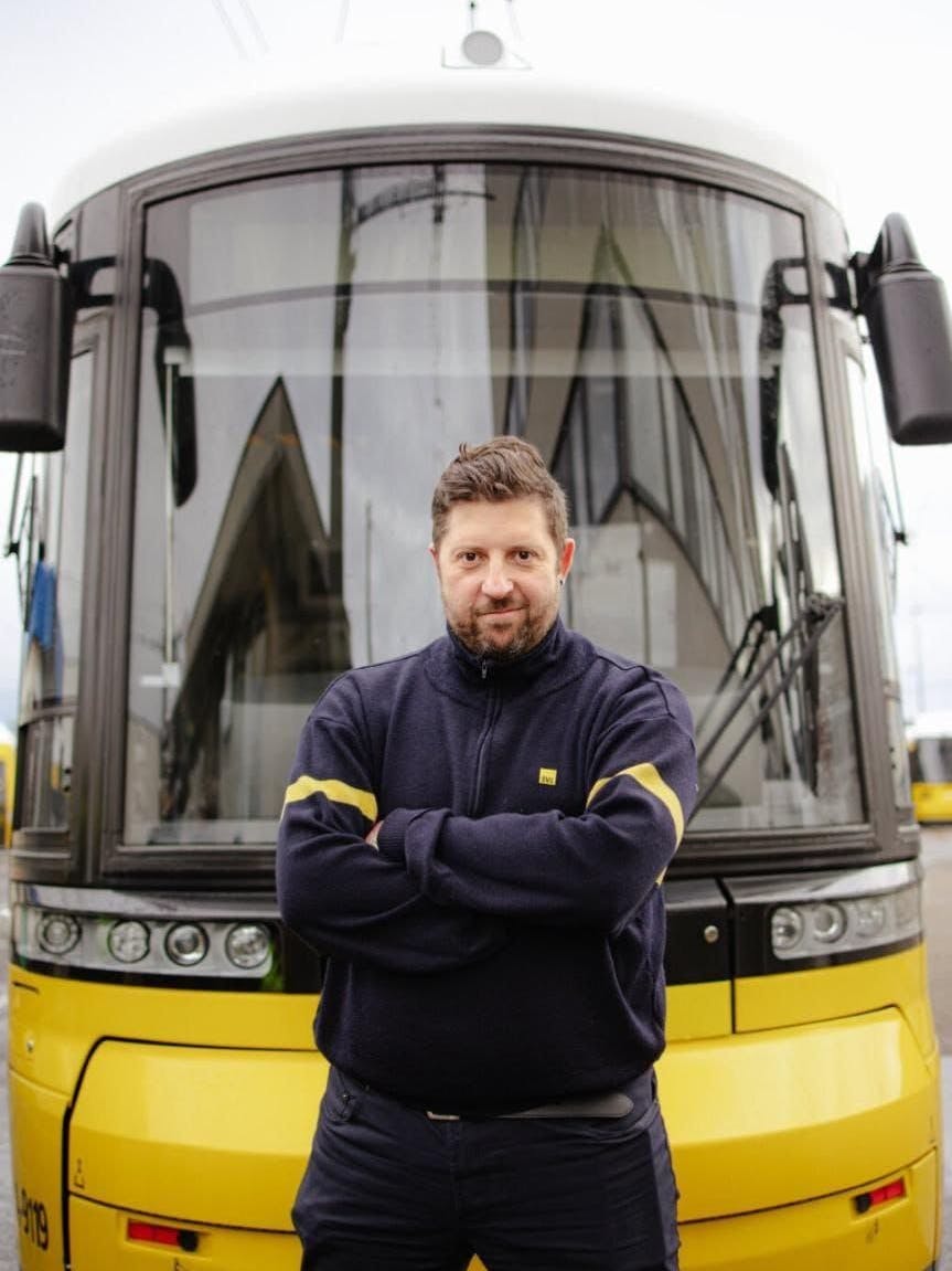 Manuel von Stubenrauch ist seit zehn Jahren Tram-Fahrer bei der BVG.