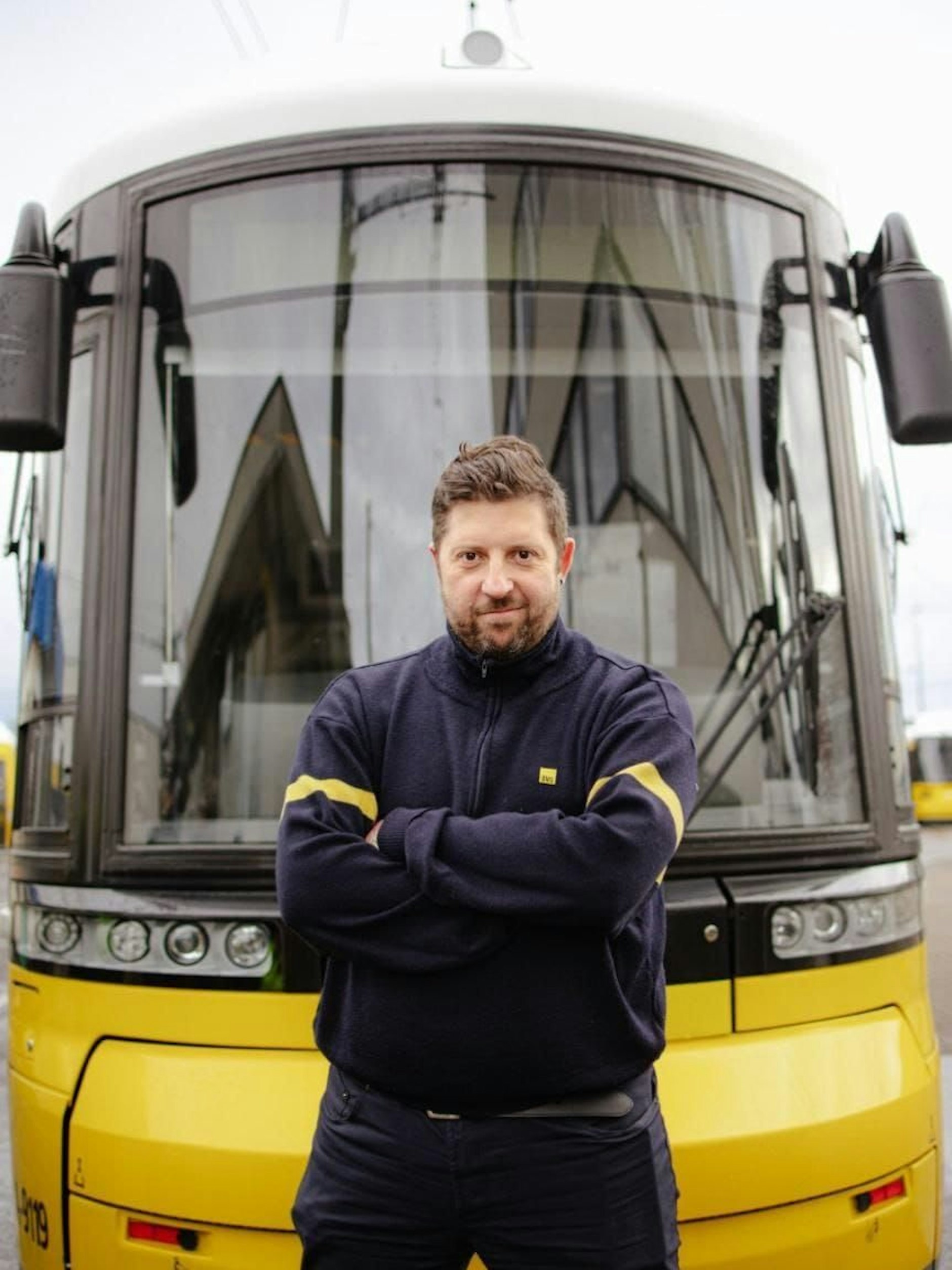 Manuel von Stubenrauch ist seit zehn Jahren Tram-Fahrer bei der BVG.
