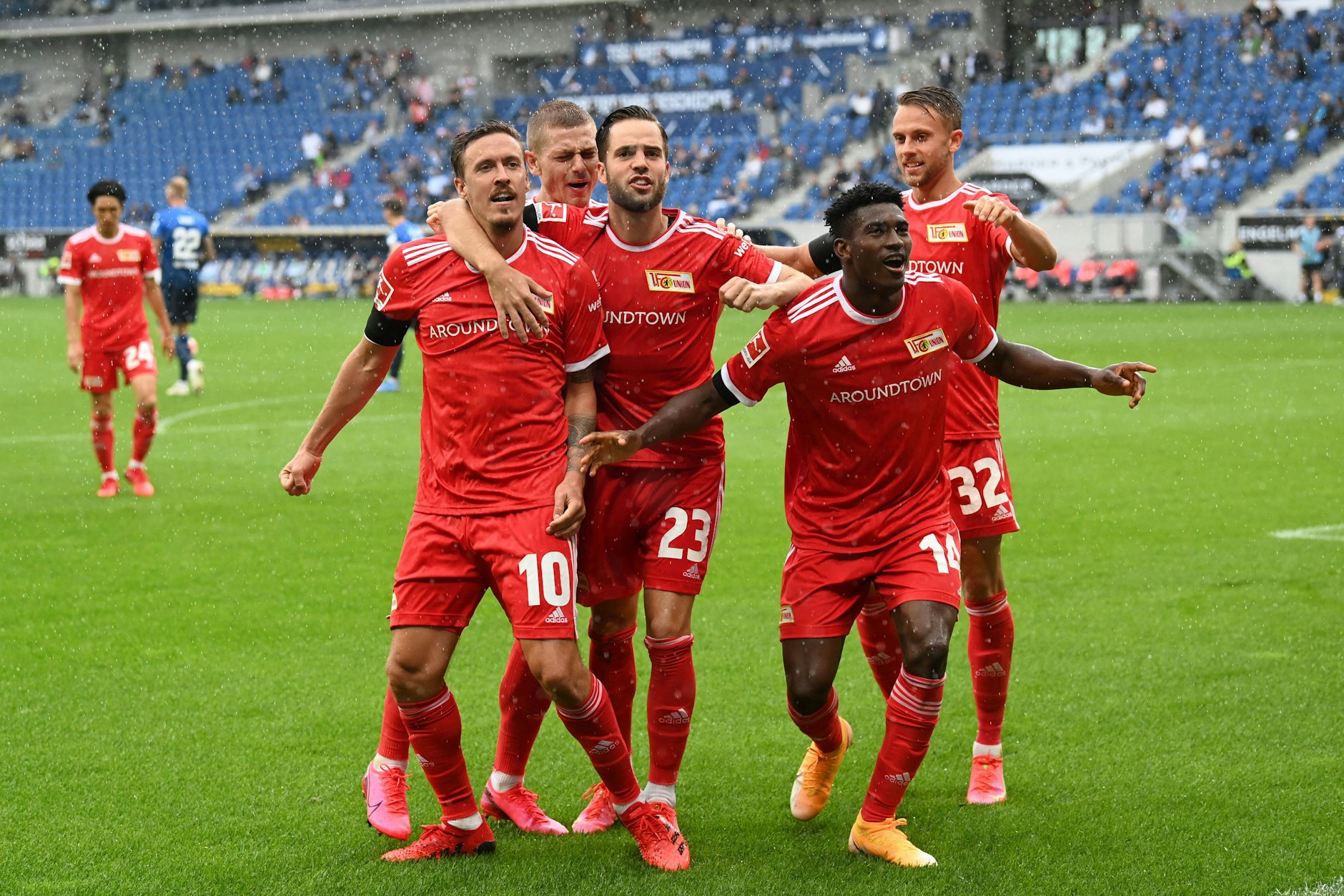 Mit Max Kruse (l.) und Taiwo Awoniyi (2.v.r.) hatte der 1. FC Union Berlin in der Vergangenheit Stürmer, die Tore garantiert haben.