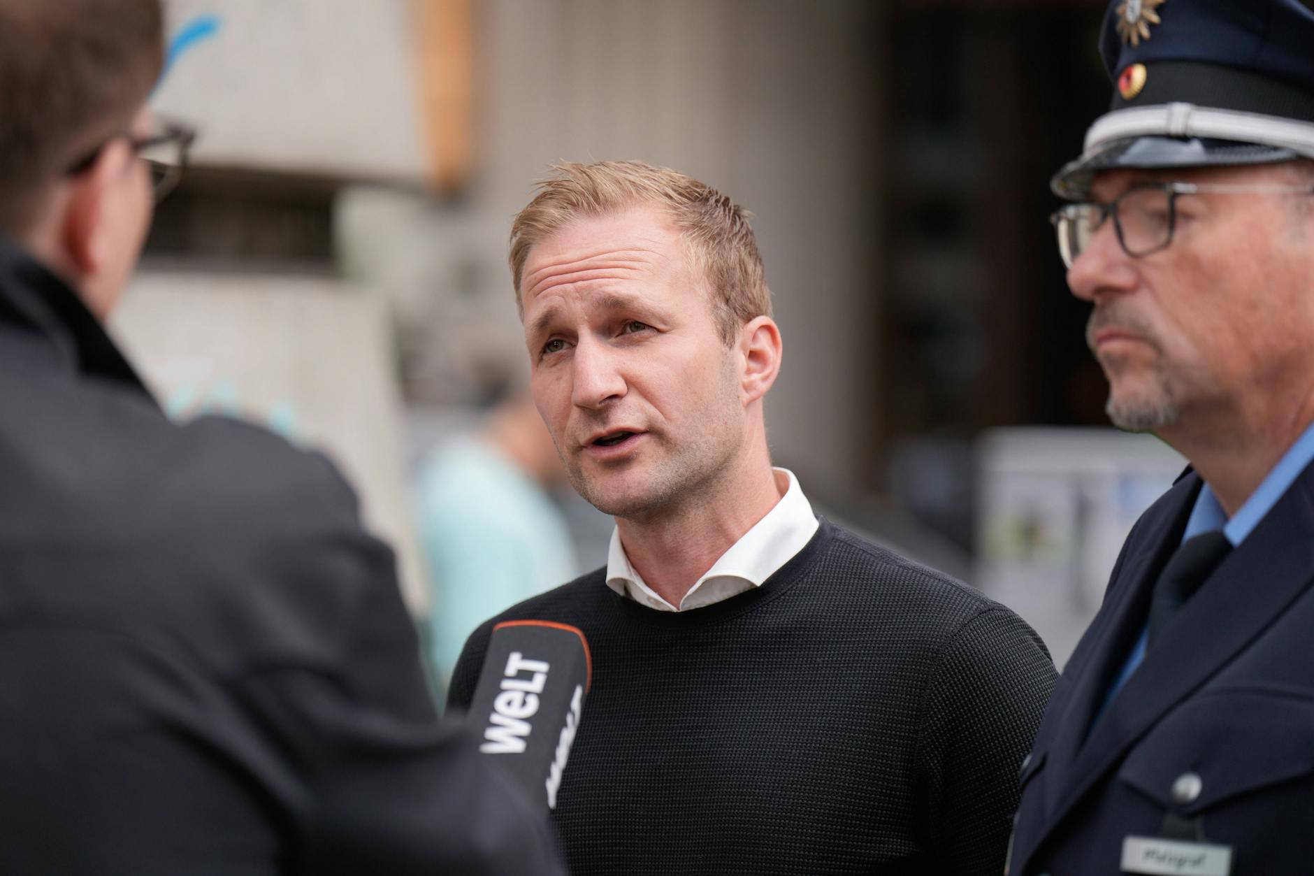 Benjamin Jendro. der Sprecher der Polizeigewerkschaft, steht wegen eines TV-Interviews in der Kritik.