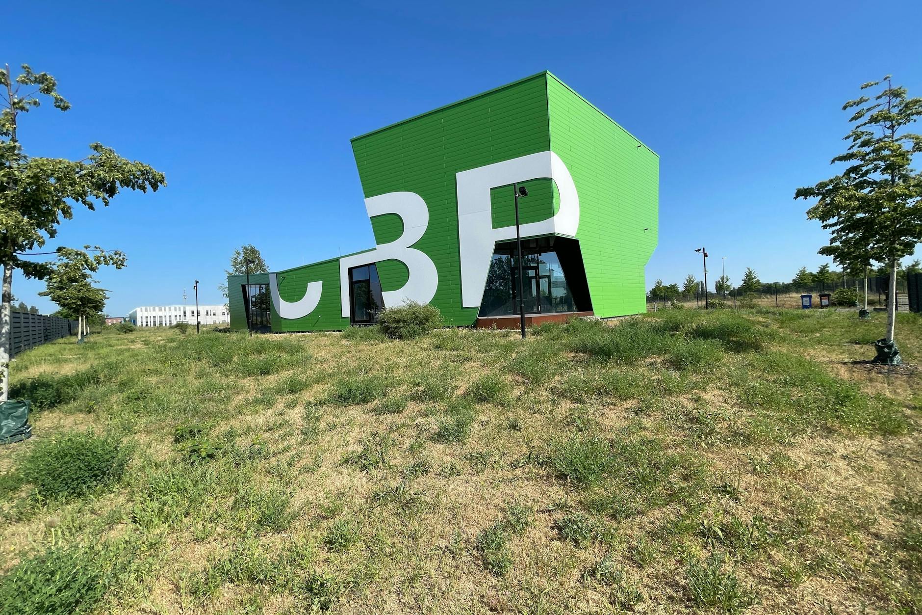 Pavillon am Cleantech Business Park. Hier leben Wechselkröten.