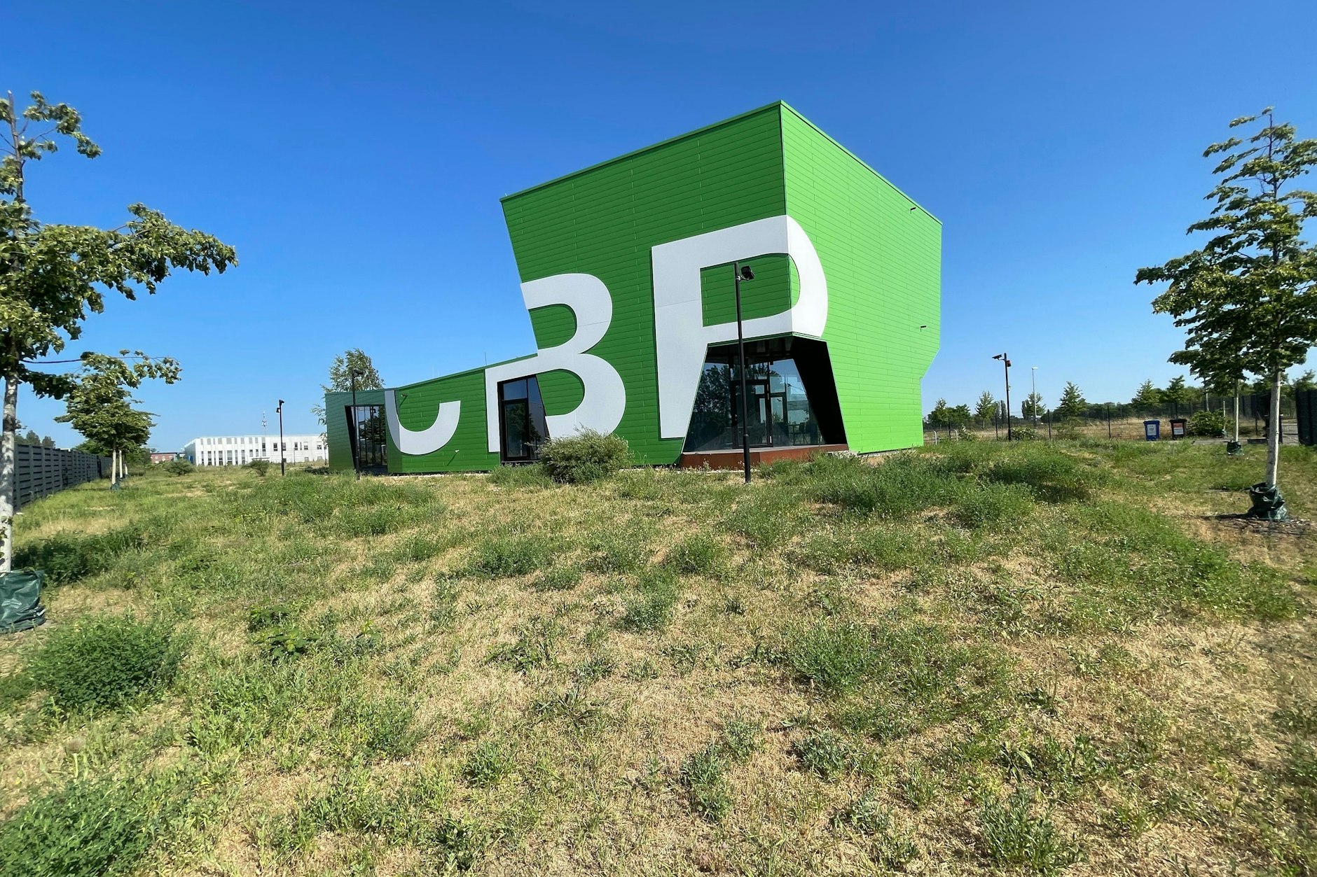 Pavillon am Cleantech Business Park.&nbsp; Hier leben Wechselkröten.