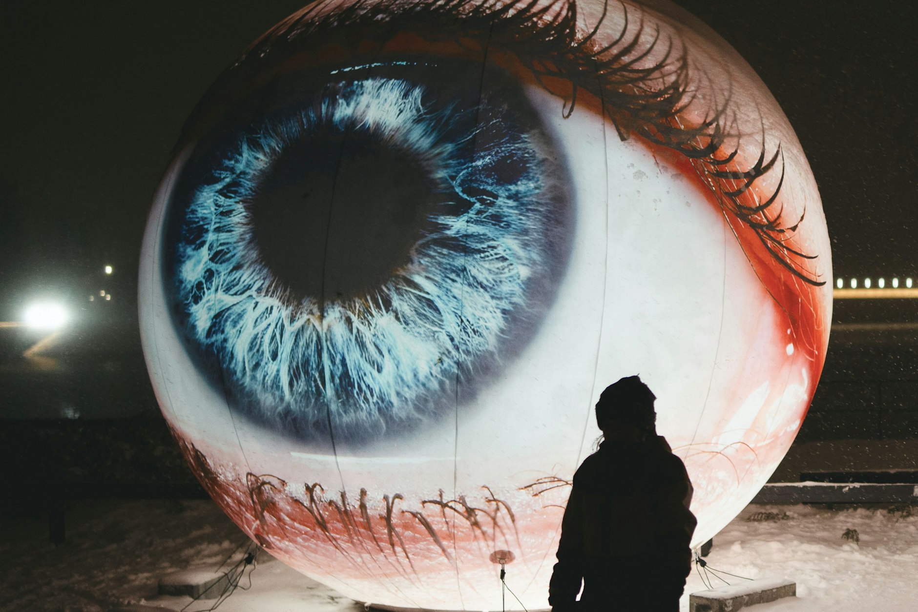 Gesehen: eine Installation im Schnee