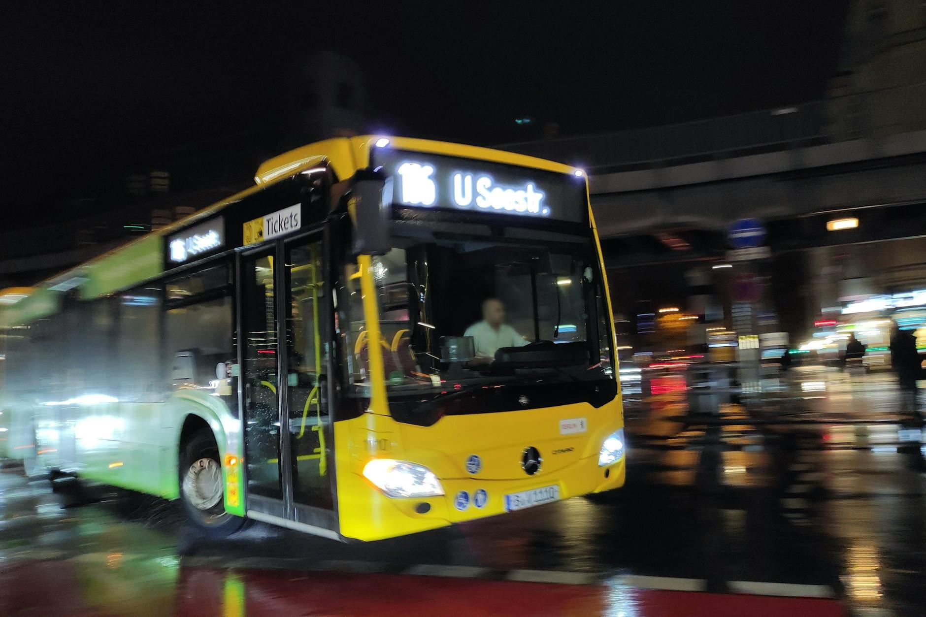 Die Buslinie 106 der BVG verkehrt trotz Streik.
