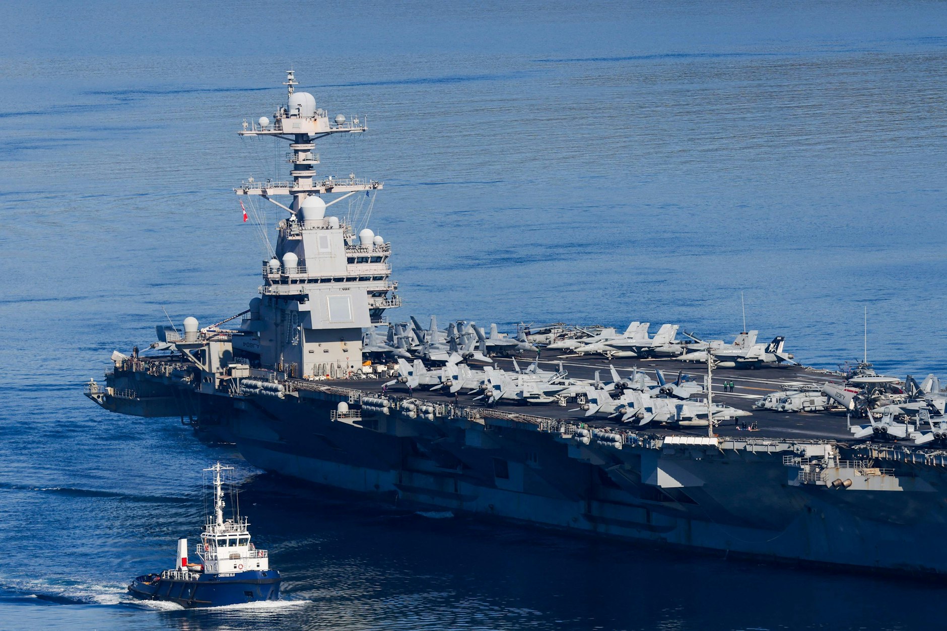 Der US-Flugzeugträger USS Gerald R. Ford
