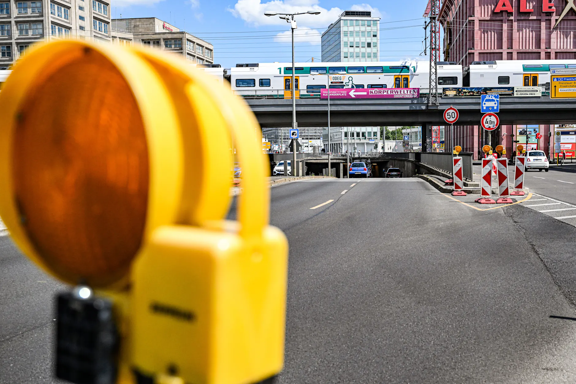 Der Tunnel in der Grunerstraße wird über Wochen teilweise gesperrt.