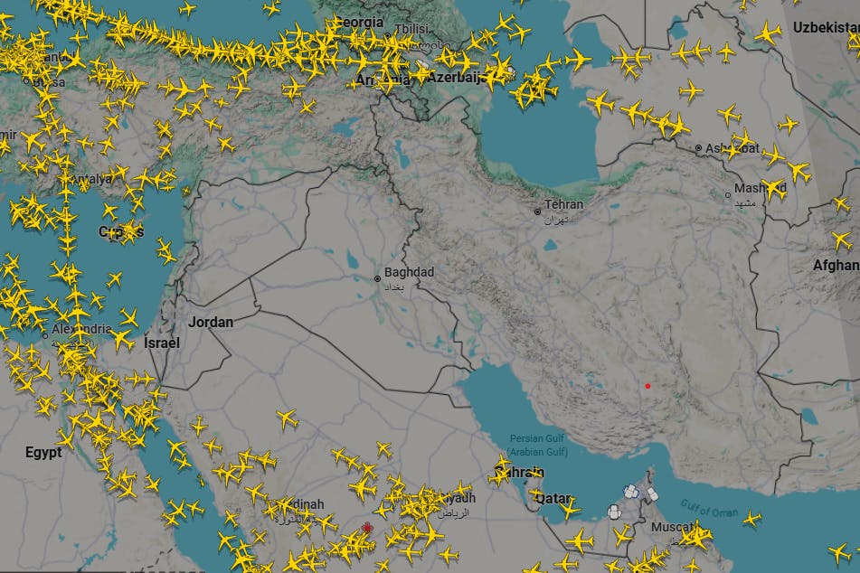Flugzeuge meiden die Konfliktregion.