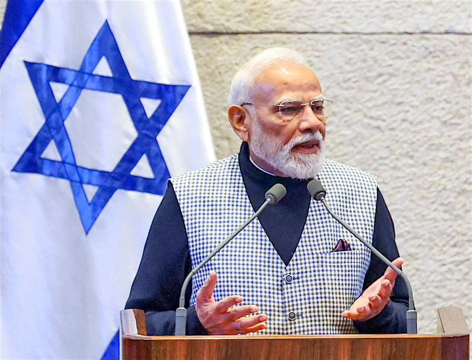Rede von Narendra Modi in der Knesset: Zwischen strategischer Nähe zu Israel und unverzichtbaren Interessen im Iran sucht Indien seinen Kurs.