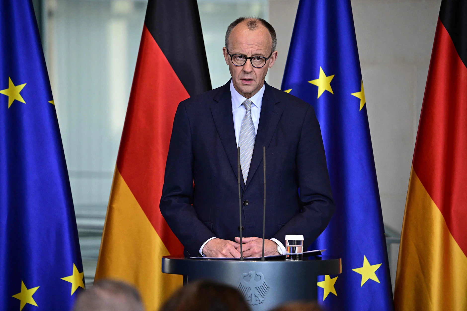 Bundeskanzler Friedrich Merz äußerte sich am Sonntagnachmittag zur Lage in Nahost.