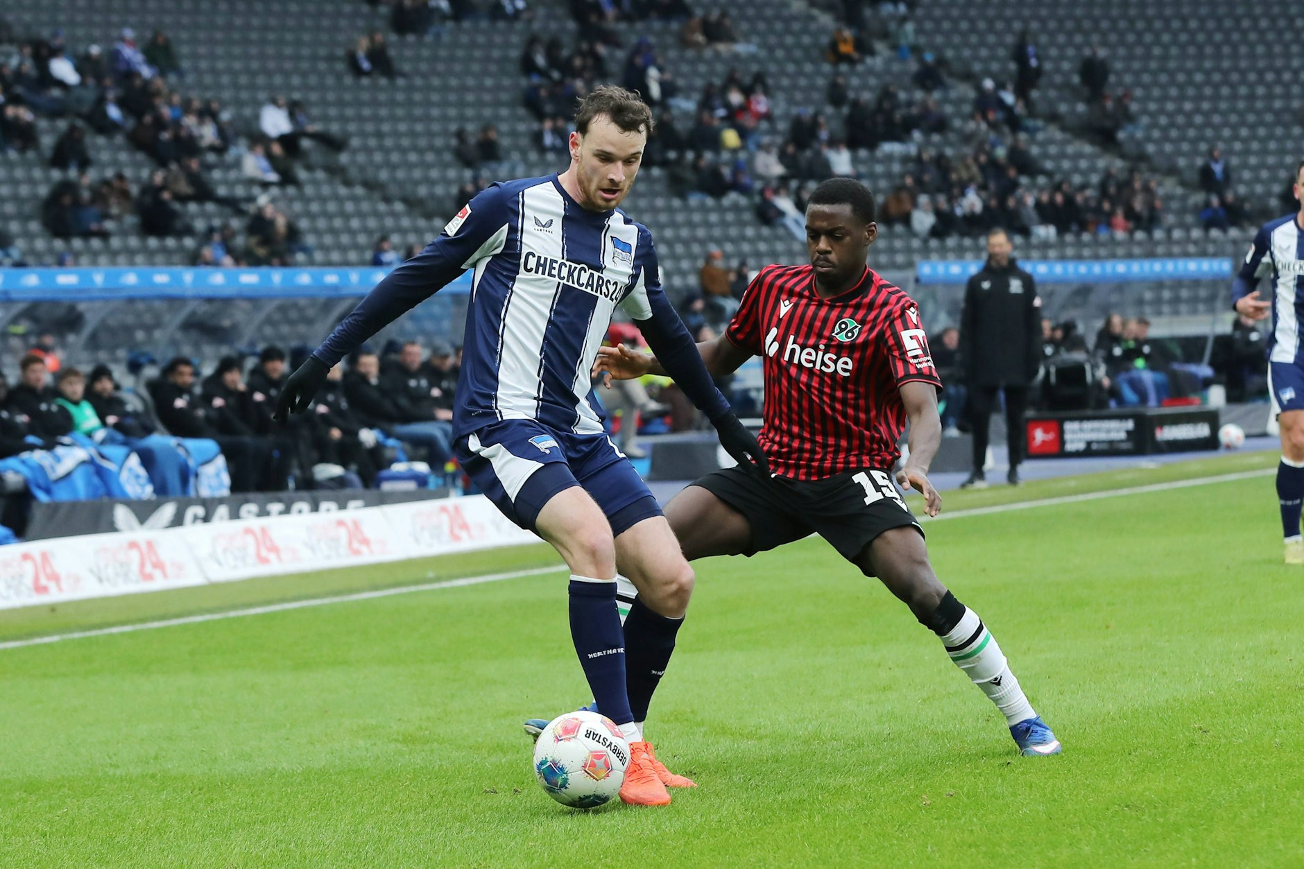 Pascal Klemens war gegen Hannover 96 noch in der Hertha-Startelf. Jetzt saß er gegen Nürnberg auf der Tribüne.