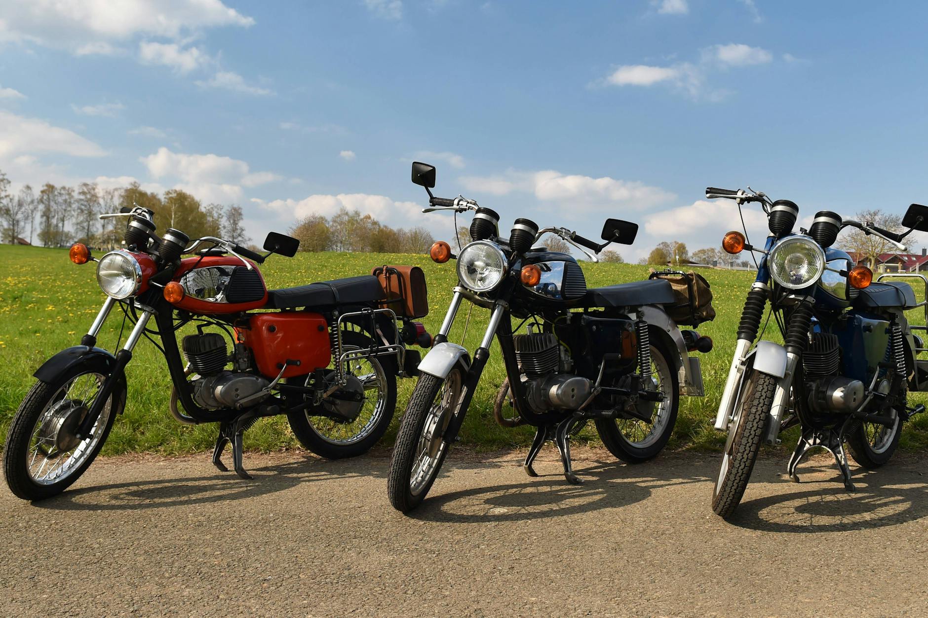 MZ-Motorräder begeistern noch heute viele Menschen. Das sind die Modelle TS 150.