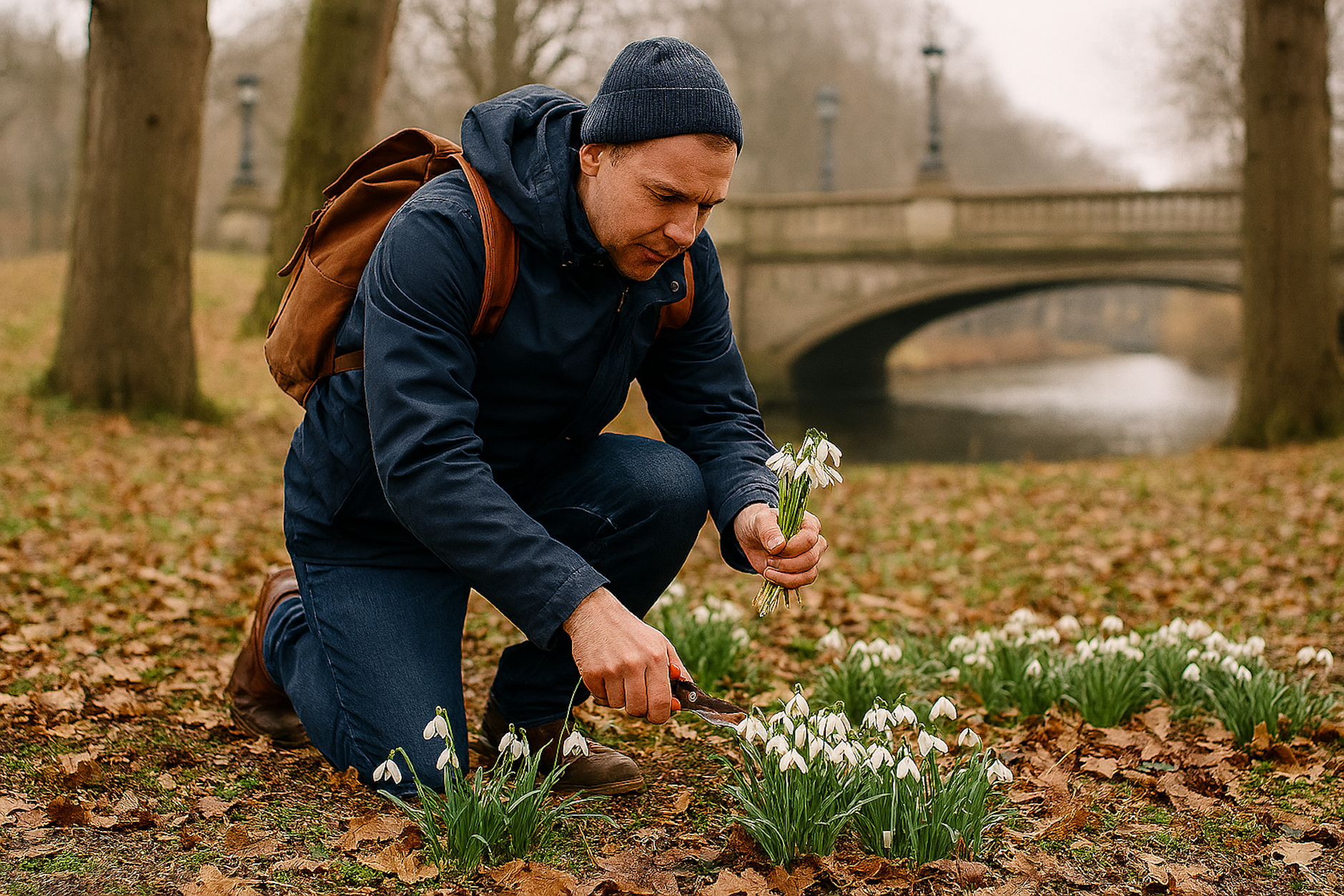 Schneeglöckchen-Diebstahl kann teuer werden.