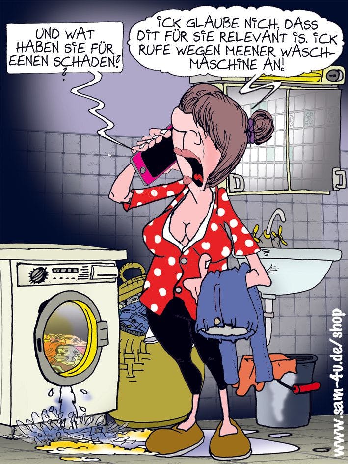 Der Cartoon des Tages kommt auch heute von unserem Zeichner Sam Paff aus Berlin.