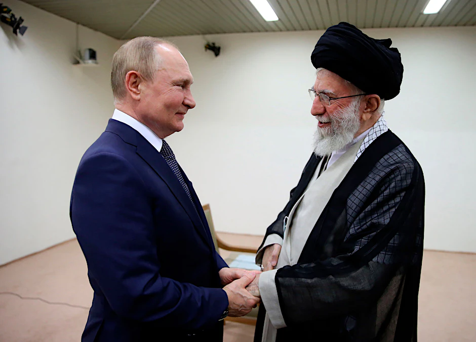 Ayatollah Ali Chamenei und der russische Präsident Wladimir Putin in Teheran vor etwa zwei Jahren.