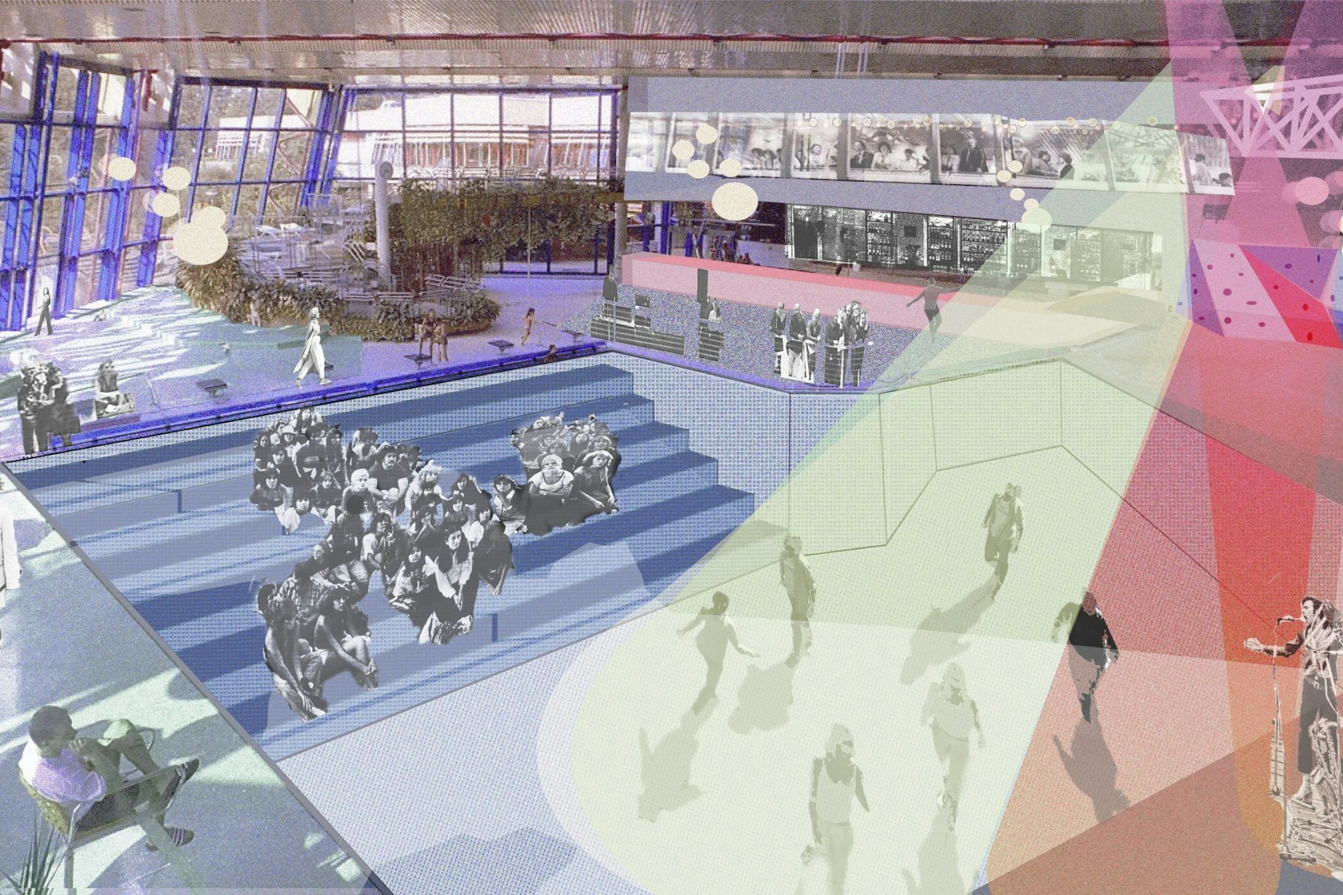 Neue Nutzung: Wo man einst im SEZ planschte, sollen künftig Events stattfinden.