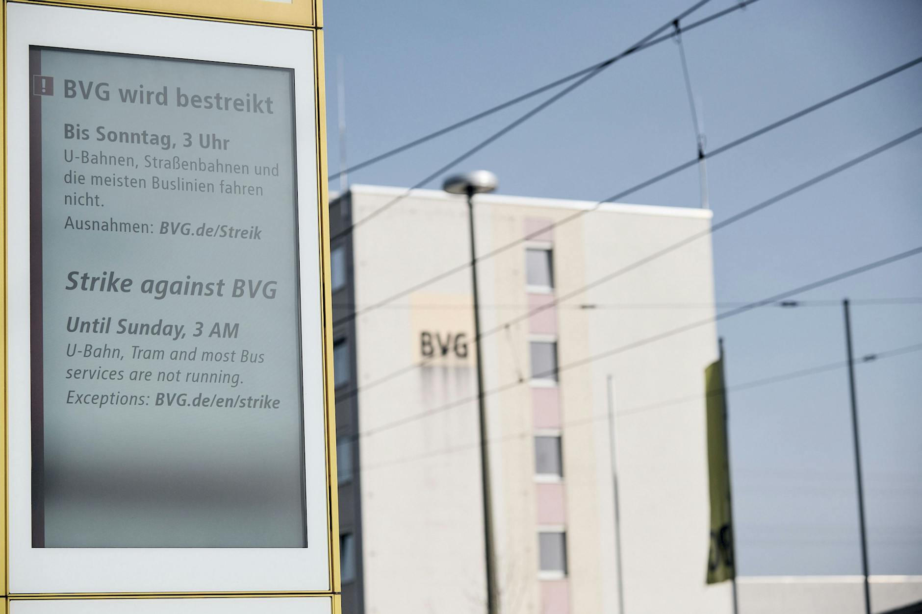 Busse und Bahnen in Berlin standen am letzten Wochenende still.