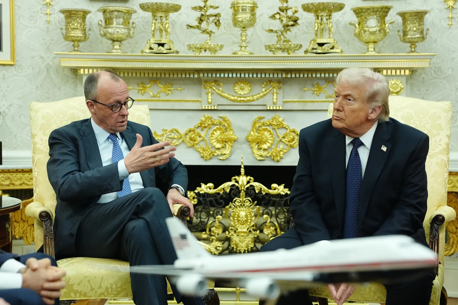 Washington: US-Präsident Donald Trump empfängt Bundeskanzler Friedrich Merz (CDU) im Weißen Haus.