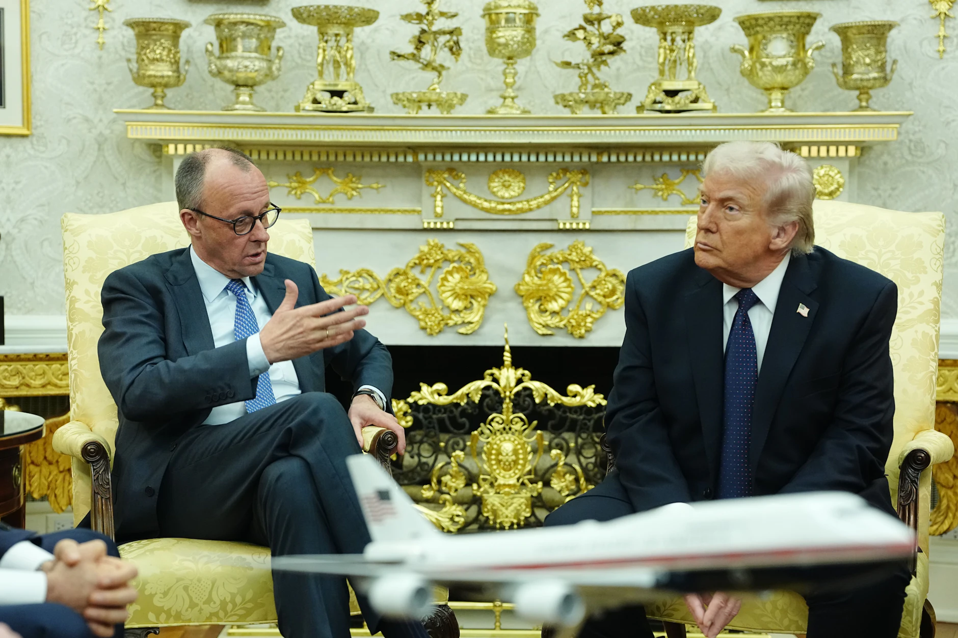 Washington: US-Präsident Donald Trump empfängt Bundeskanzler Friedrich Merz (CDU) im Weißen Haus.