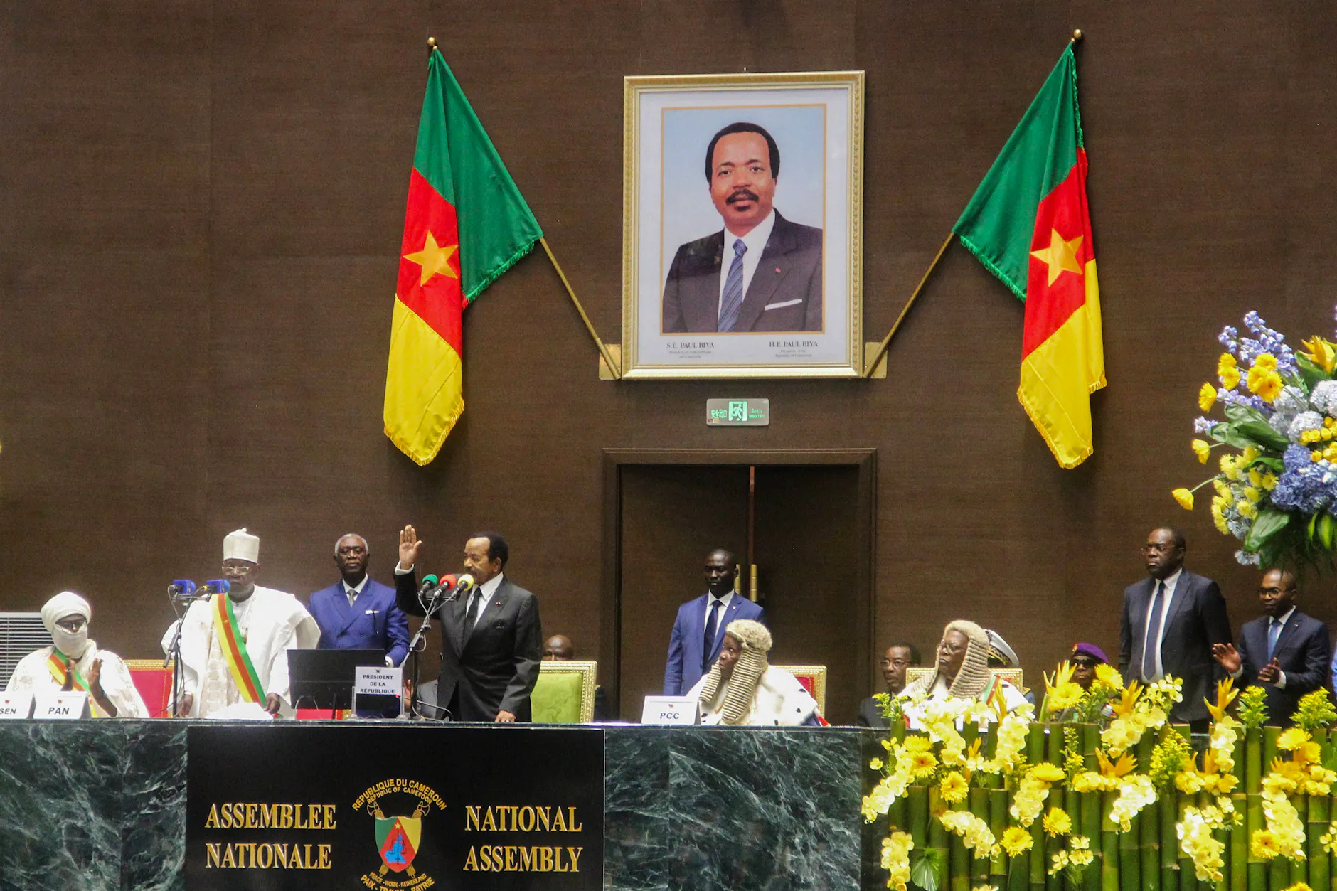 Der autokratisch regierende Präsident Paul Biya ist seit 1982 Präsident von Kamerun.