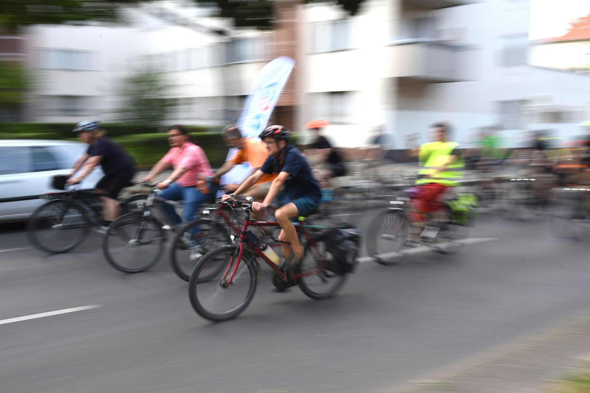 Fahrrad-Demos sind in Berlin ein ständiger Begleiter im Verkehr.  
